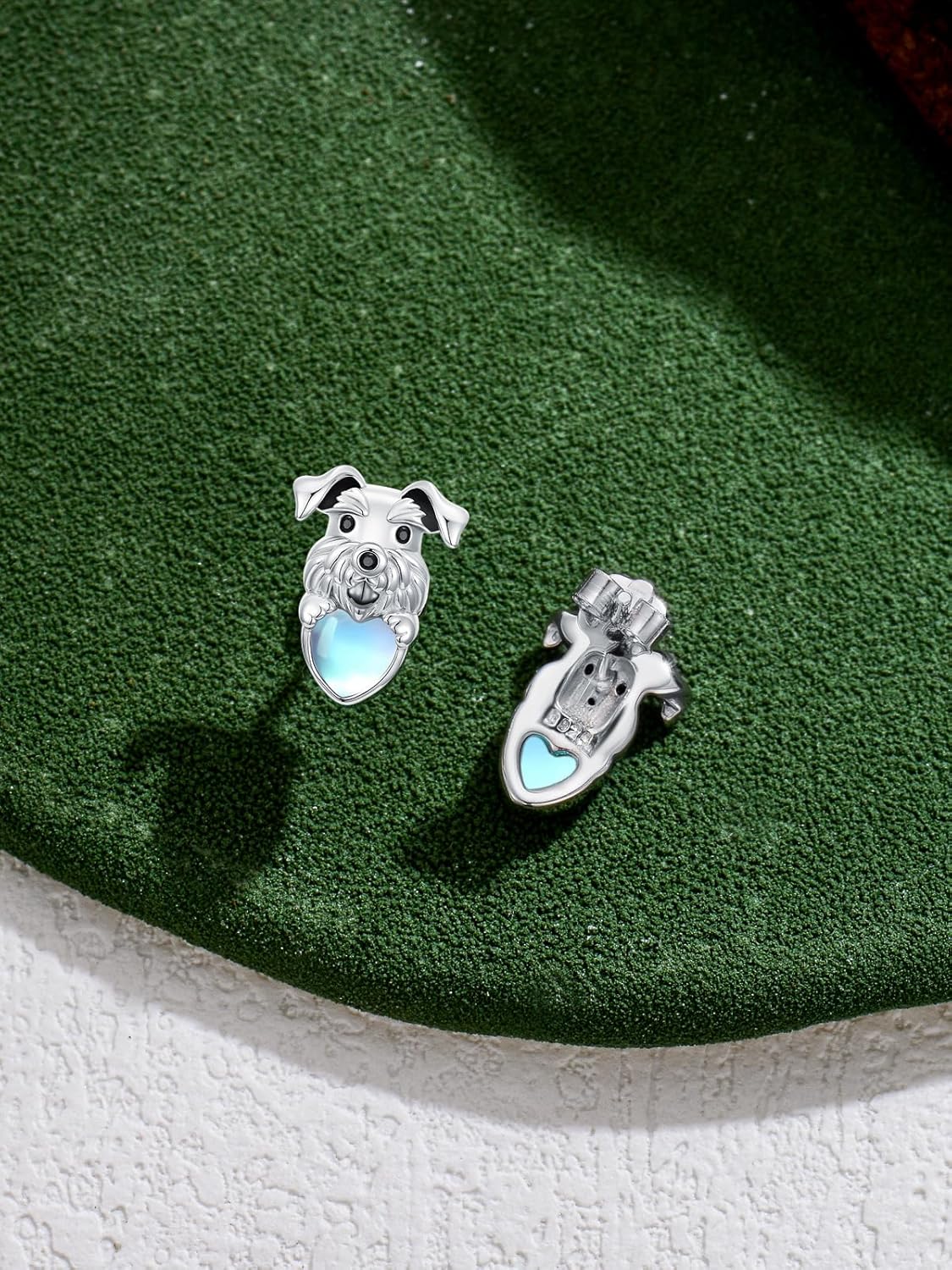 Dorunmo Animal Earrings 925 Sterling Silver Bee/Fox Stud Earrings Moonstone Earrings Cute Animal Jewelry Gifts for Women - Image 3