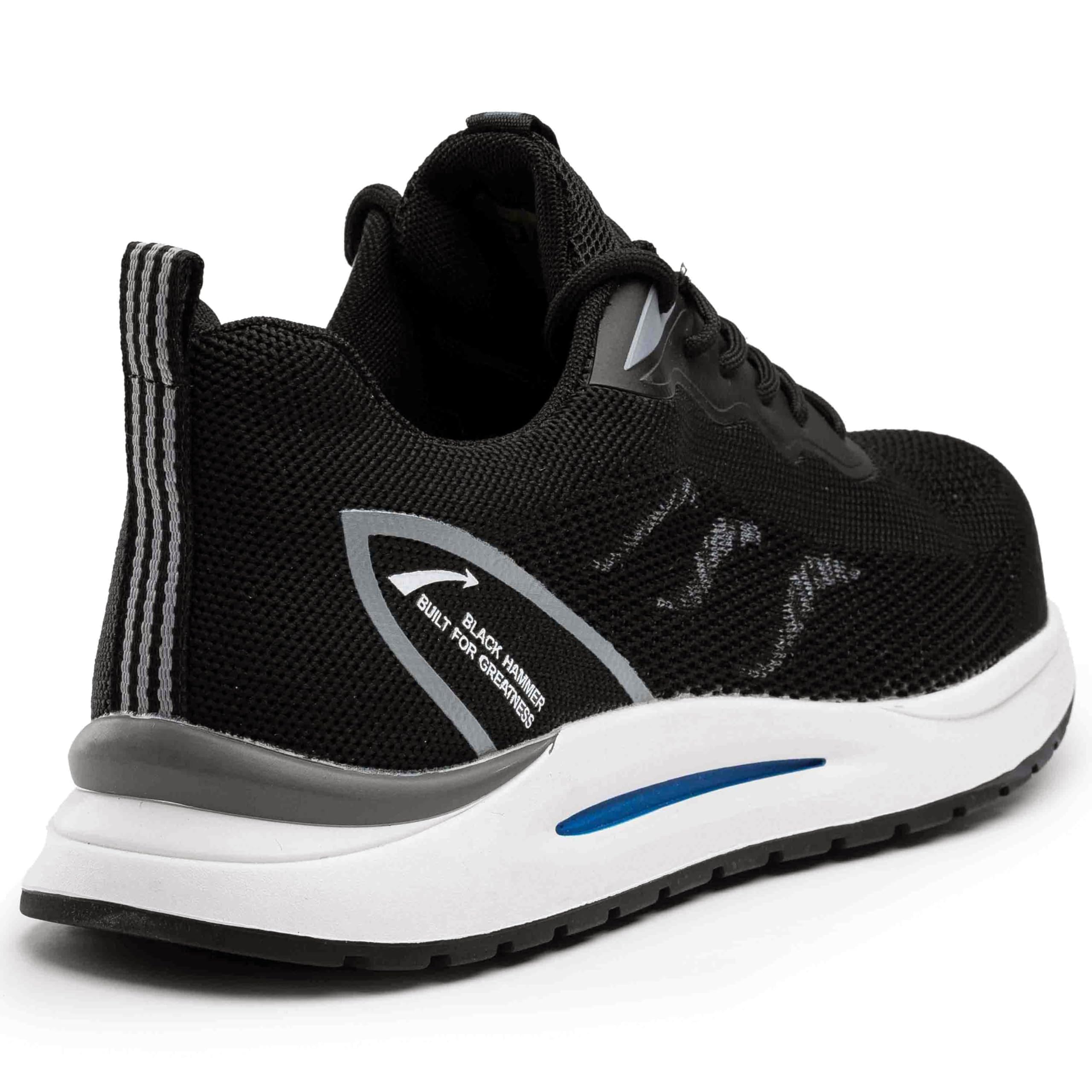 BLACK HAMMER Scarpe Sportive Antinfortunistiche da Uomo Punta in Acciaio e Intersuola Protettiva Calzature Leggere da Lavoro in Rete Comoda Resistente all'Acqua per Professionisti 2300