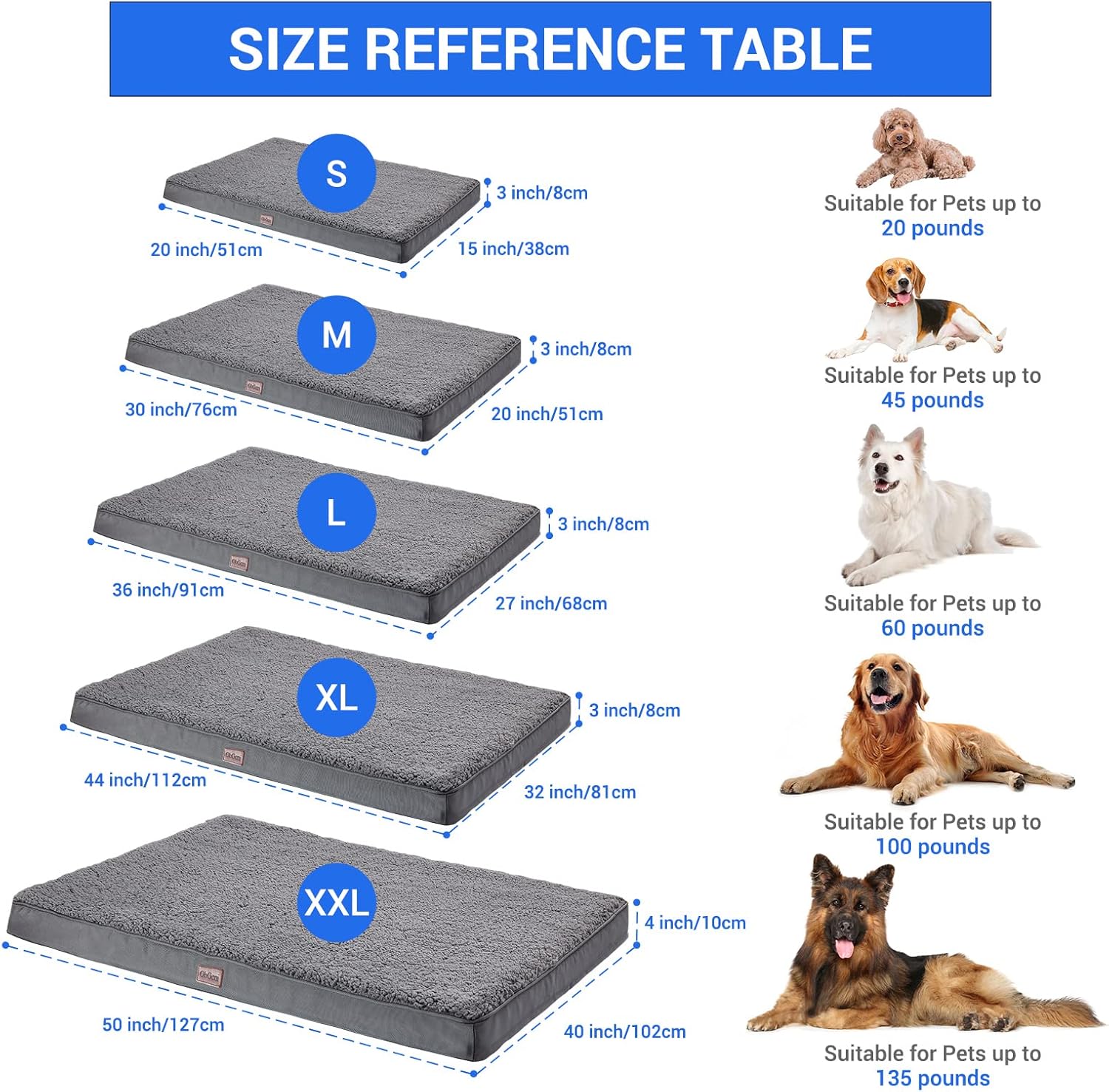 OhGeni Orthopedic Dog Beds for Large Dogs Review Pet Dogs Supplies