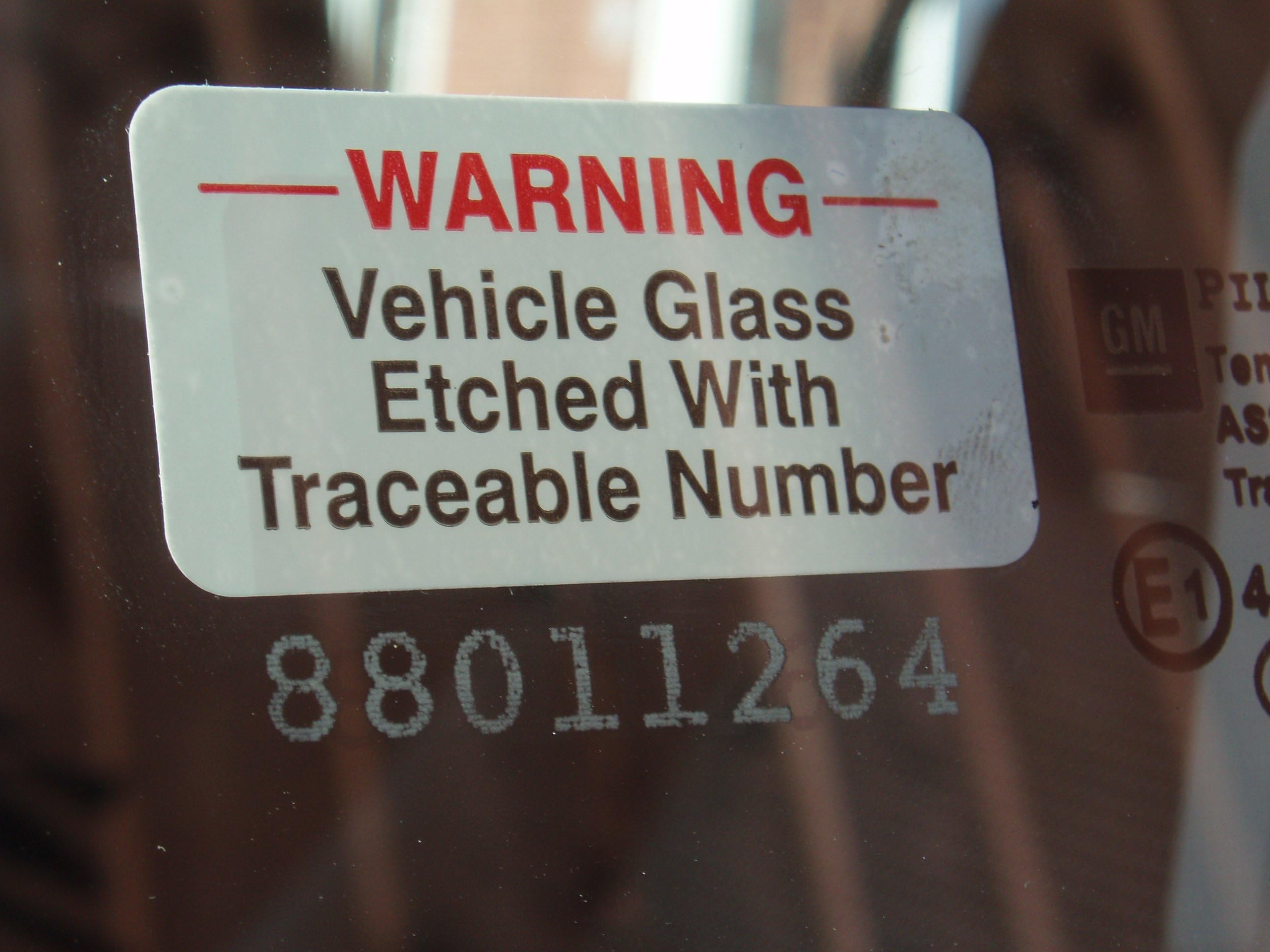 Vehicle/Car Security Glass Etching Kit