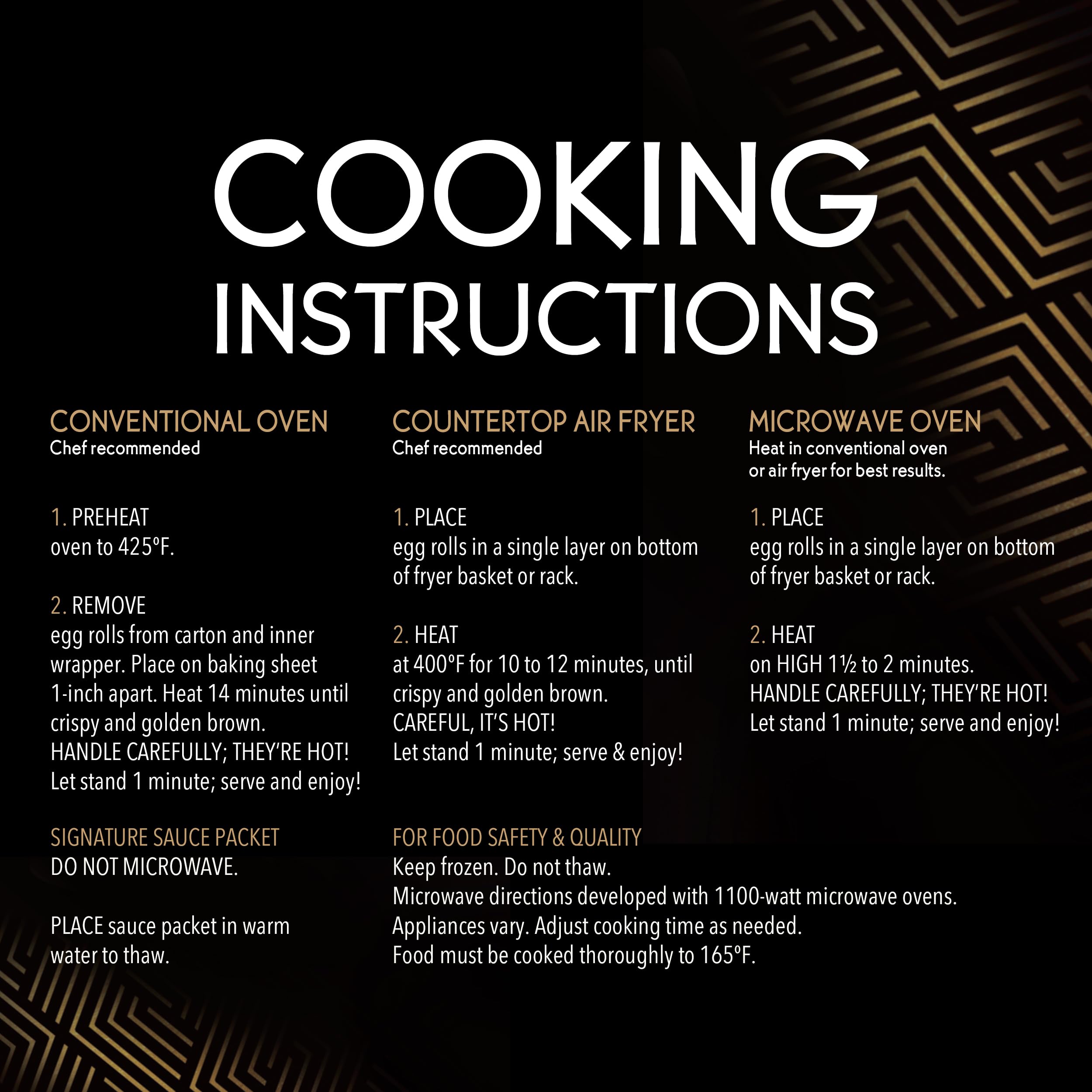 P F Changs Home Menu Chicken Egg Rolls Frozen Appetizer 8 8 OZ — view 5