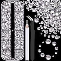 Vista 24 de 24000 piezas de diamantes de imitación de resina para embellecer con pegamento para joyería B7000, diamantes de imitación multicolor de 3 mm