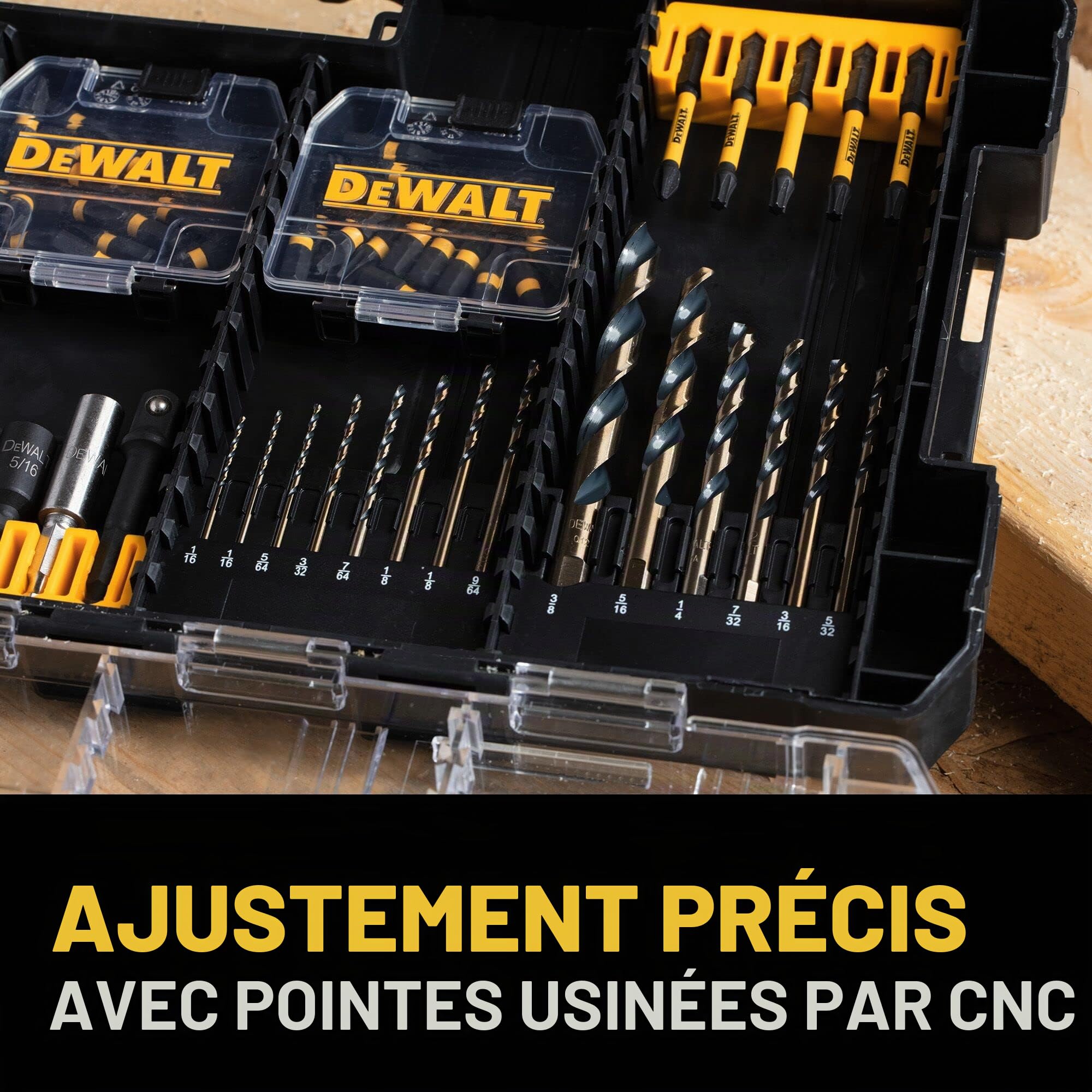 DEWALT FlexTorq DWANGFT100SETC Lot de 100 embouts de visseuse à percussion