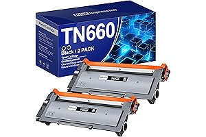 Brother Tn660 Toner Cartridge for HL-L2380DW, MFC-L2700DW, DCP-L2540DW, 5,200 Pages Black (2-Pack)