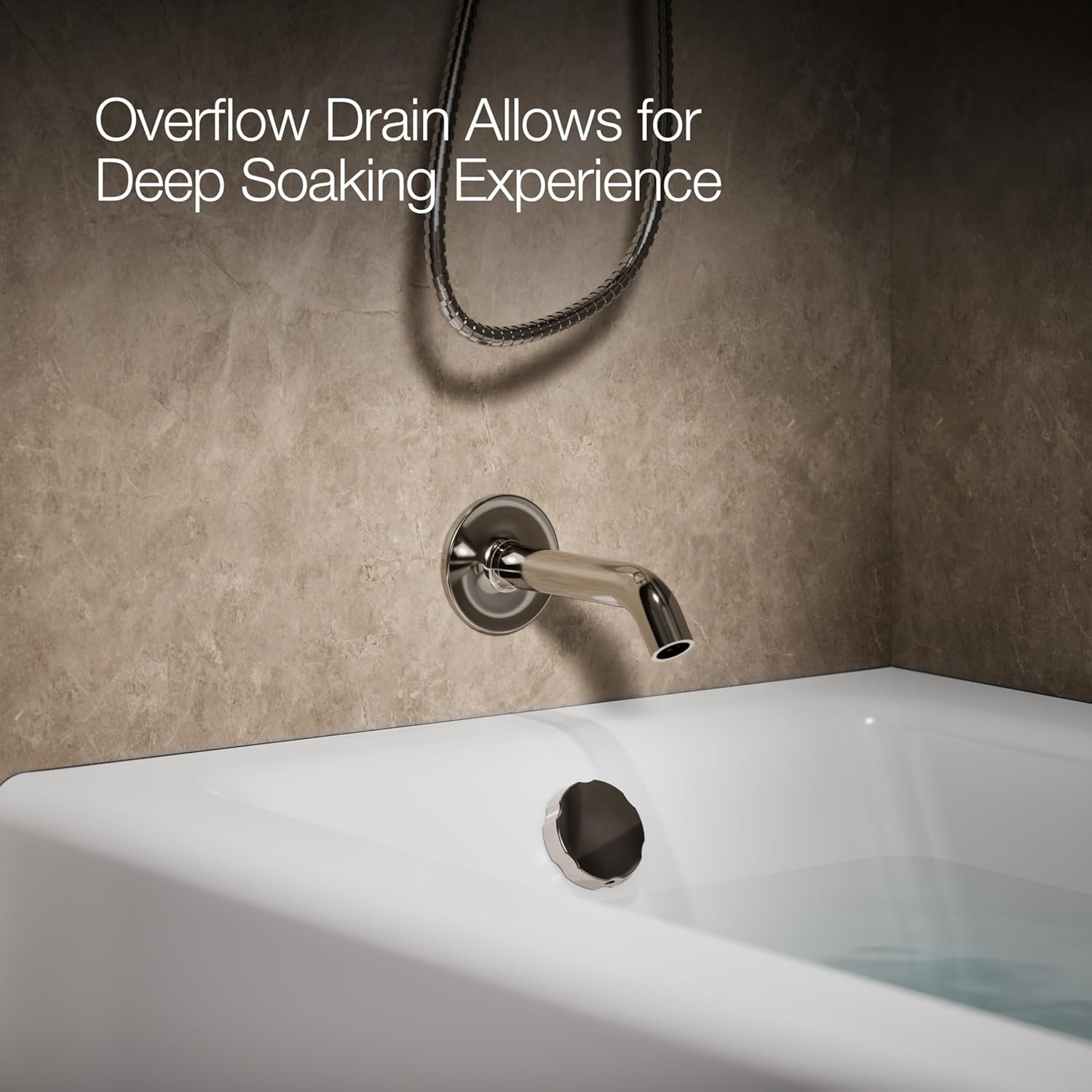 KOHLER 875-0 Bellwether 60-Inch x 32-Inch Cast Iron Alcove Bathtub with Integral Apron and Left Hand Drain, White
