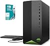2021 Newest HP Pavilion Gaming Desktop, AMD 6-Core Ryzen 5600G Processor, AMD Radeon RX 5500, 16GB RAM, 256GB PCIe NVMe SSD 1TB HDD, Mouse and Keyboard, Wins10 Home with Nod32 Antivirus