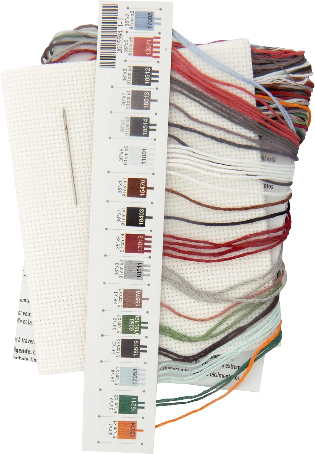 Dimensions 70-09622 Joy Ride Beginner's Mini Counted Cross Stitch Kit, 7" x 5", 14 Cnt. White Aida, 4 Pieces
