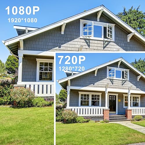 Miniatura 8 de Cámara CCTV HD 1080P 4 en 1 (TVIAHDCVI960HCVBS) Cámara domo de seguridad, lente varifocal de 0.110-0.472 in, videovigilancia analógica, visión gran