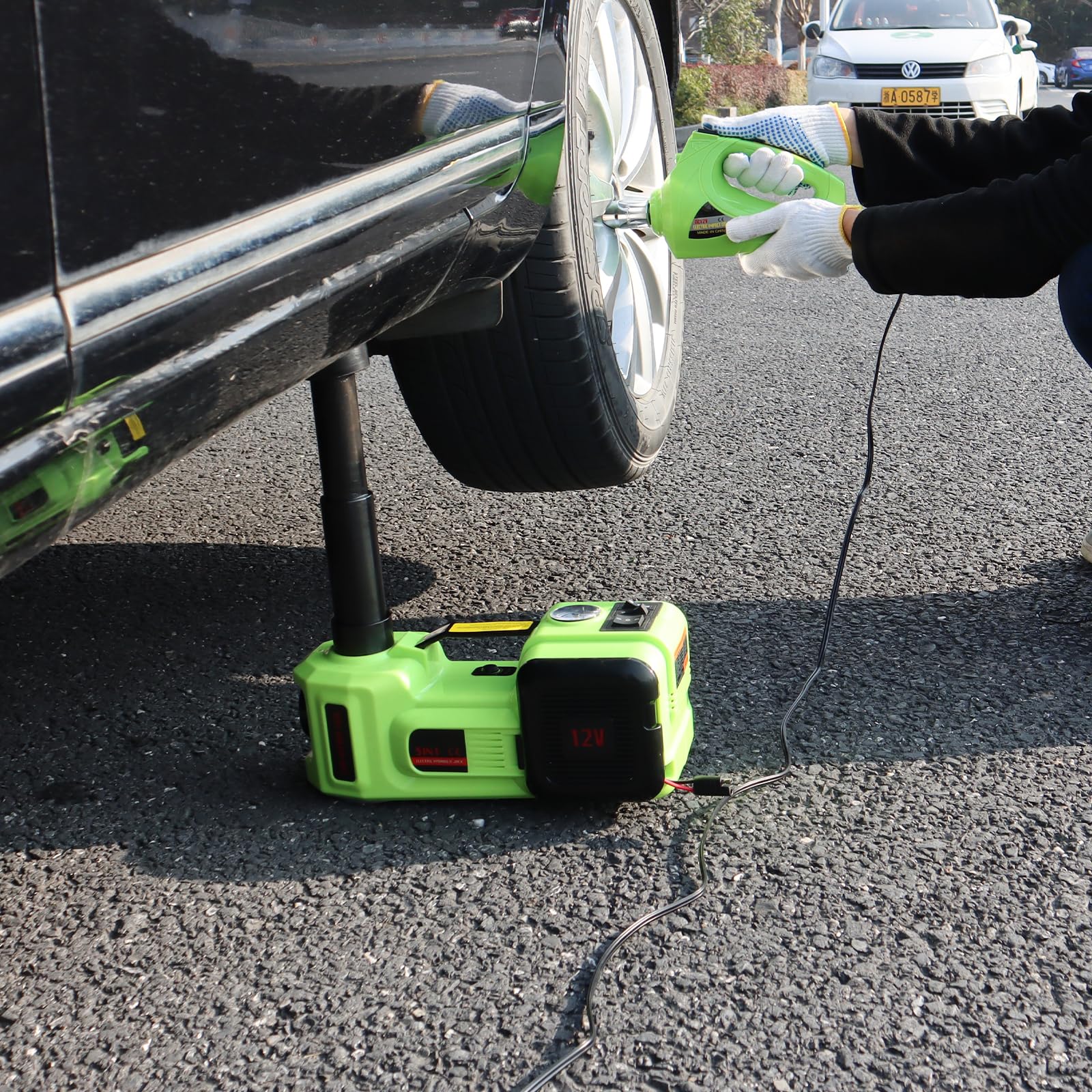 Amazon.com: Simtamy Electric Car Jack Kit 5Ton 12V Car Jack