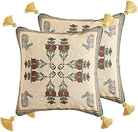 Vista 55 de patdrea Fundas de almohada de diseño floral vintage para sofá, fundas de almohada de lino marrón amarillo con patrón de pájaro y rosa, cojín