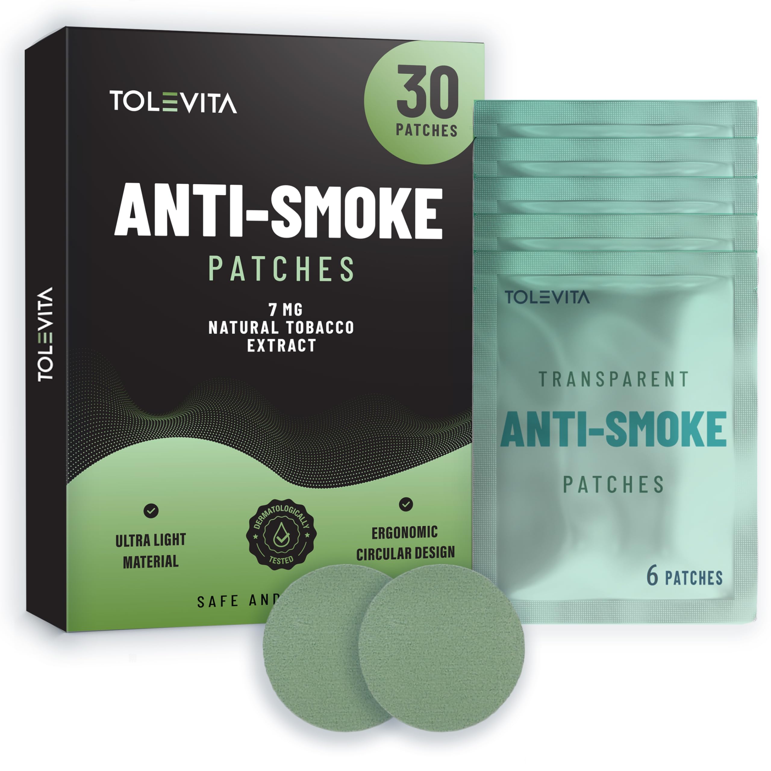 Amazon.com: TOLEVITA Anti-Smoke Herbal Patches – Circle Shape 7mg (Green),  Quit Smoking Patches to Help Reduce Cravings | Herbal Stop Smoking Aid for  a Healthier Lifestyle