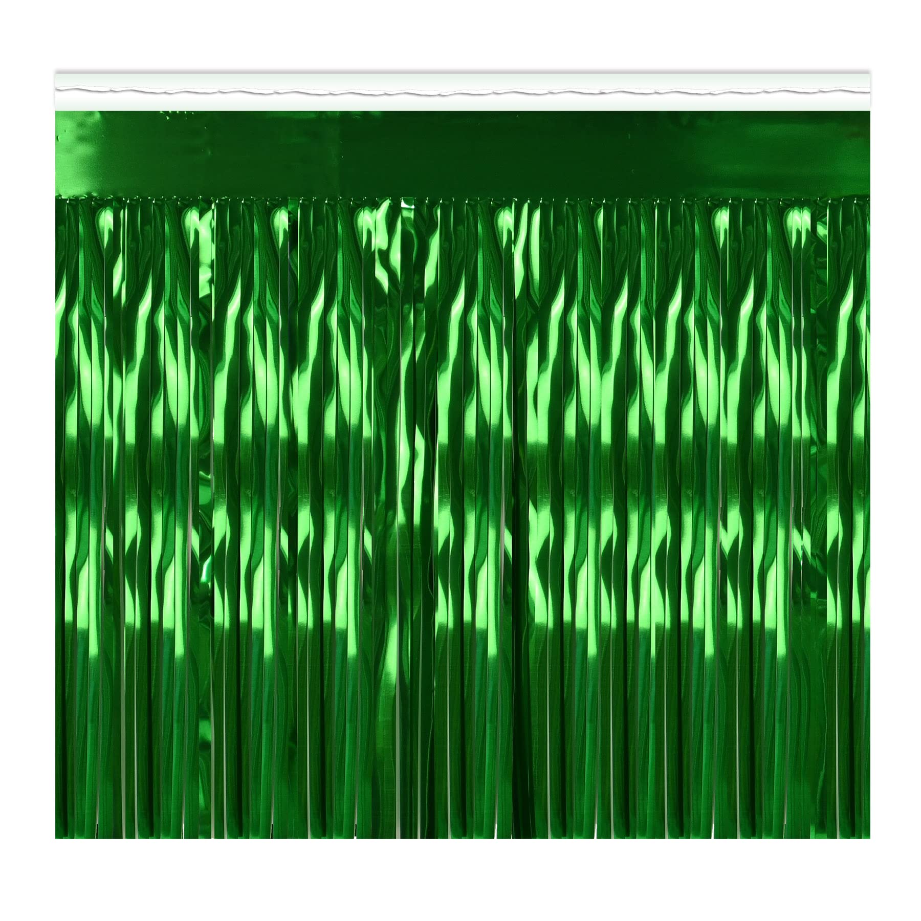 Drapeau frange métallique ignifugé 38cm x 3m rideau de fête