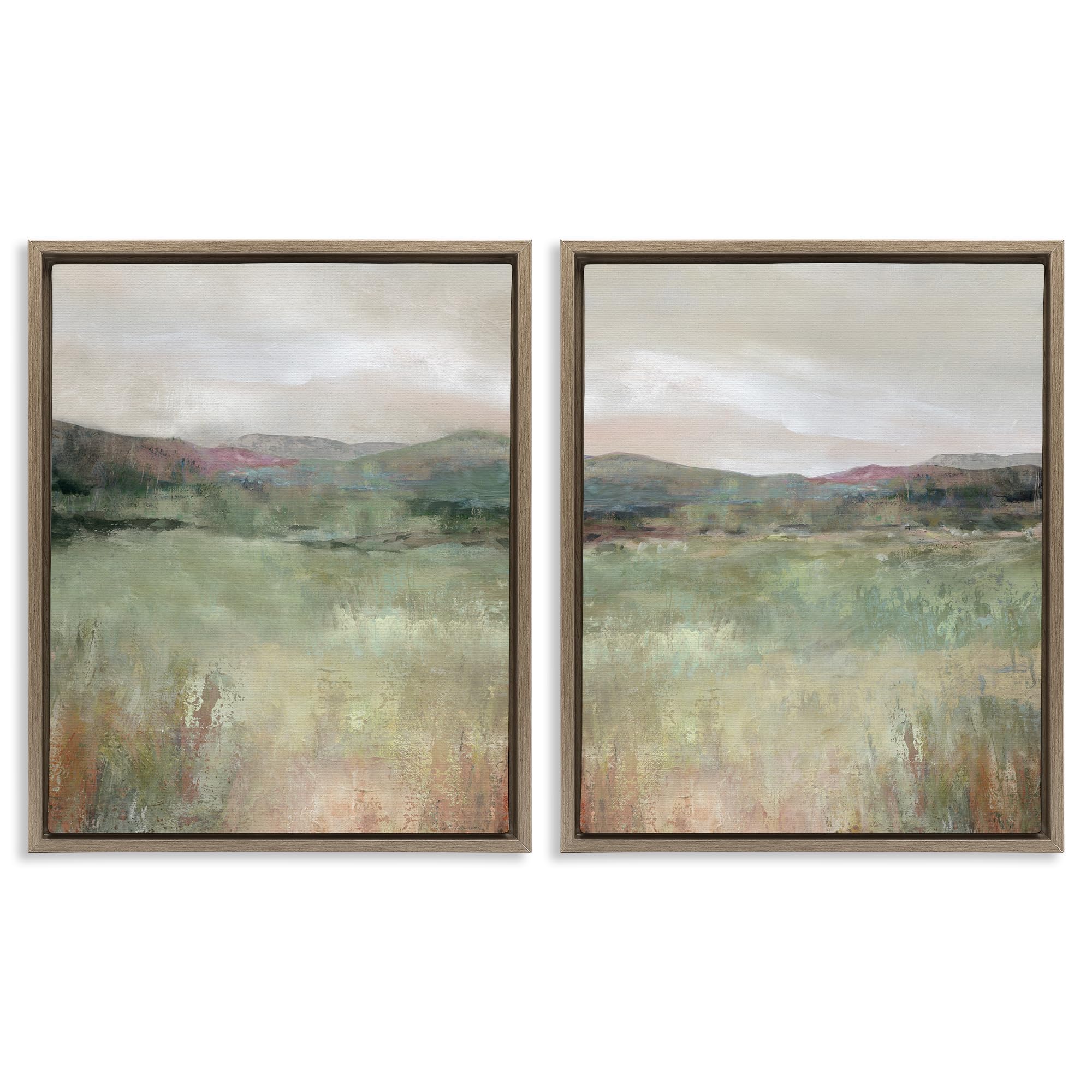'Muted Glimpse of Spring'| 2pc Floating Frame Art Set 2