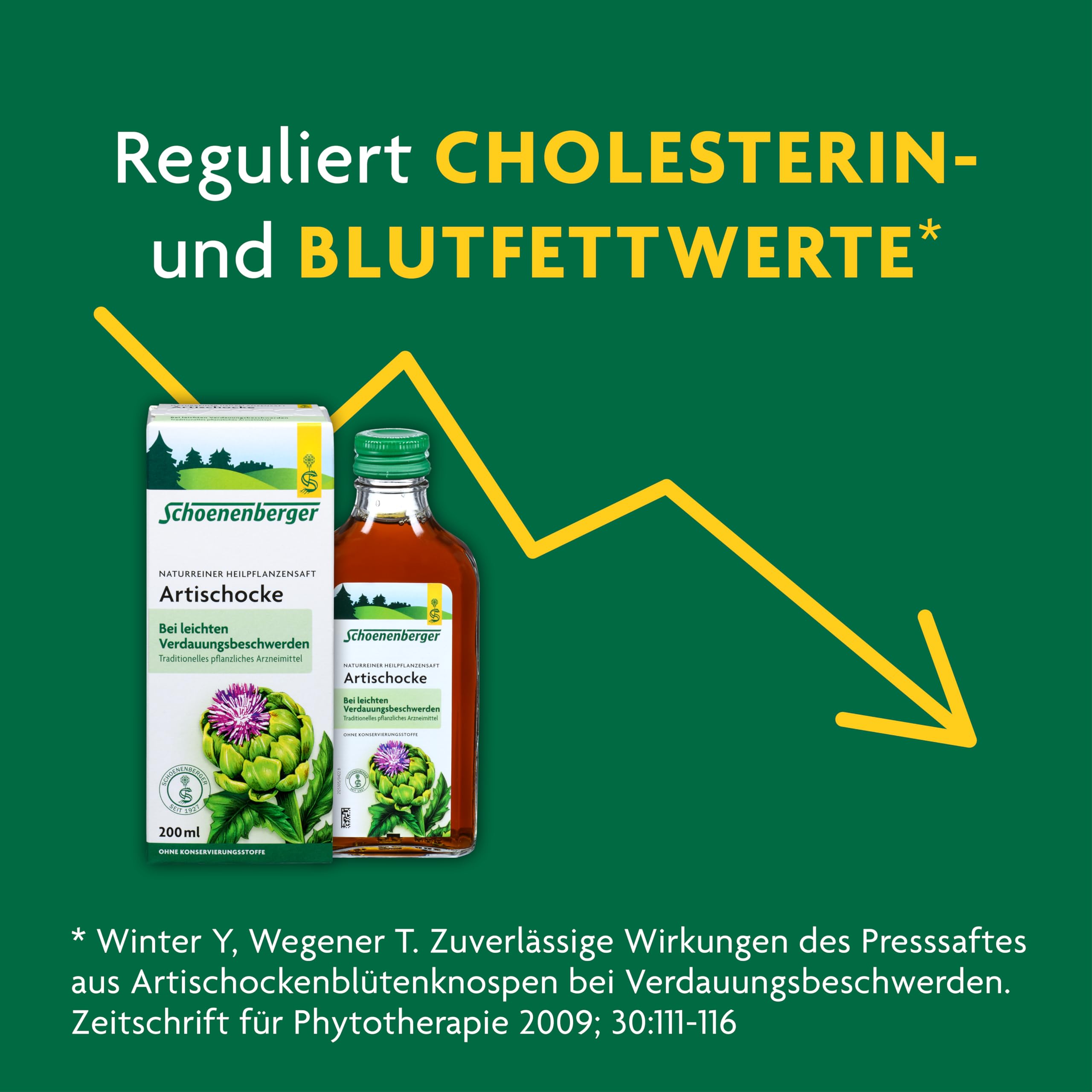 Schoenenberger - Artischocke naturreiner Heilpflanzensaft - 3x 200 ml - freiverkäufliches Arzneimittel - bei leichten Verdauungsbeschwerden - verbessert die Fettverdauung