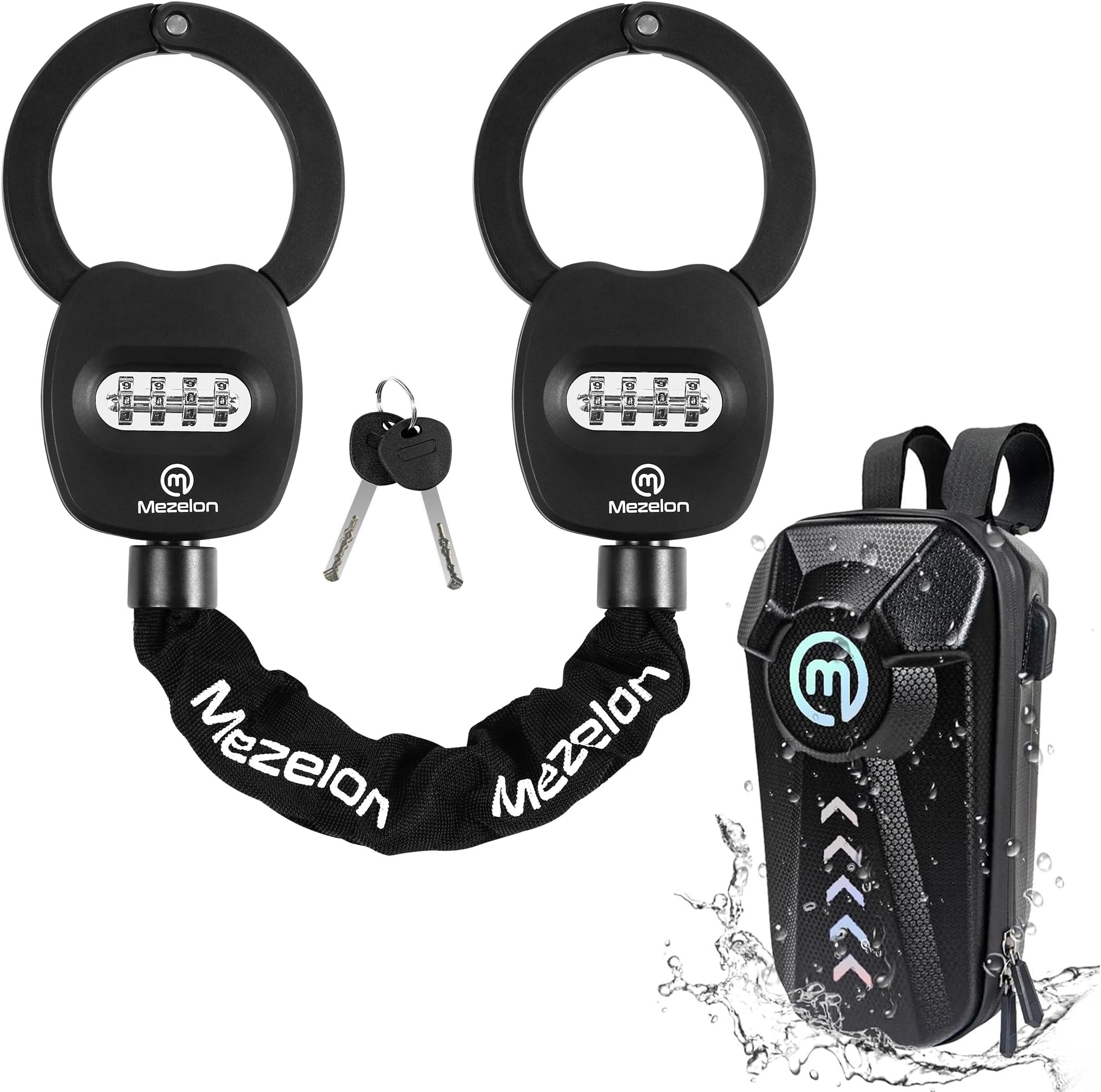 85cm Fahrradschloss Faltschloss E Scooter Schloss Mit Halterung - Foto 9