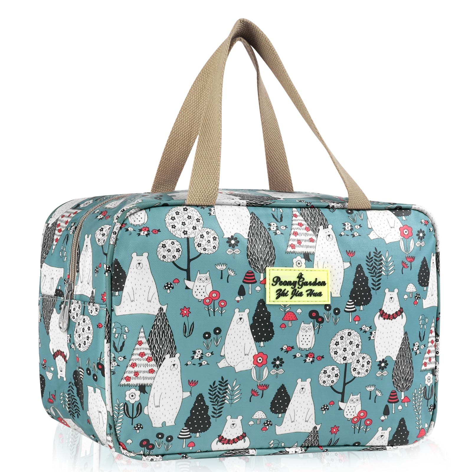 Aucuu Toiletry Bag, Large Full Size Toiletry Bag, Travel Hand-Held Make up Wash Bags, Portable Waterproof Toile-Try Kit, Bathroom Storage Case, Cosmetic Organizer for Travel, Camping for Women Girl - 3