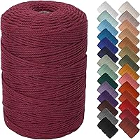Vista 40 de NOANTA - Cuerda de macramé color verde aguamarina, 1/8 pulgadas (3 mm) x 109 yardas (100 metros), cuerda de algodón colorido para colgar