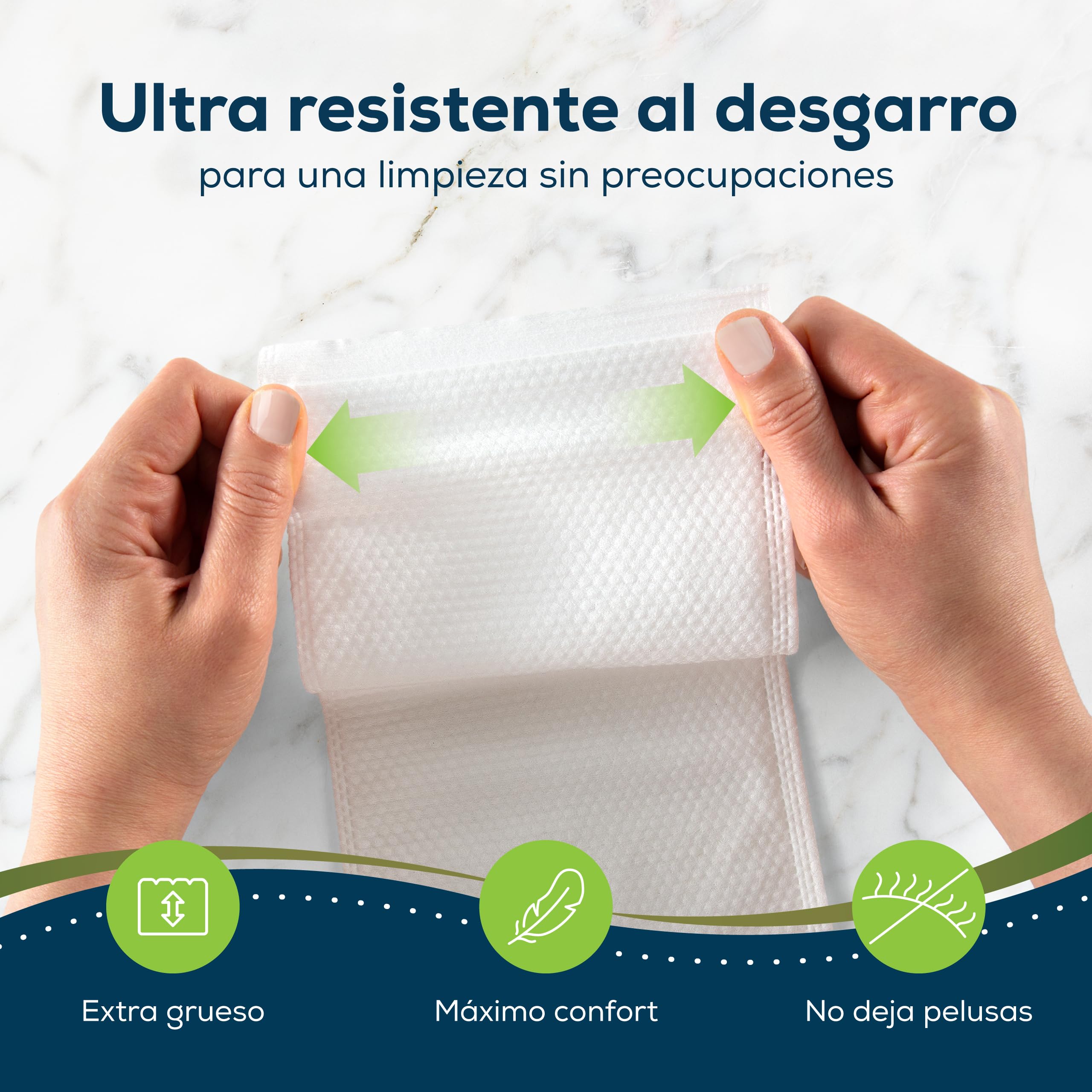 Sensalou Toallitas Lavables Húmedas Desechables para Adultos – 192 Unidades – Guantes De Higiene para Cuidado Profesional Y Domiciliario – Limpieza Corporal Sin Aclarado para Personas Dependientes