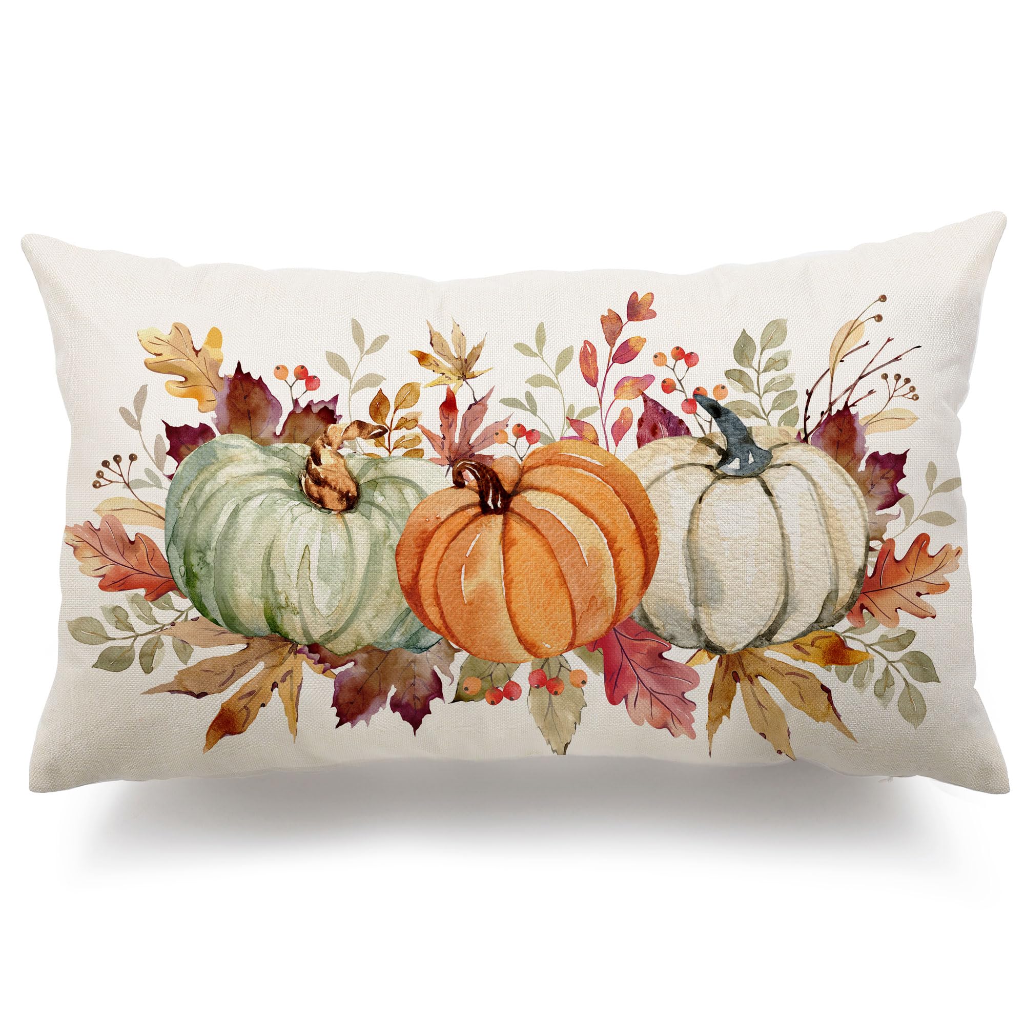 DFXSZ Lumbar Pumpkin Maple Leaf Cover, 12x20