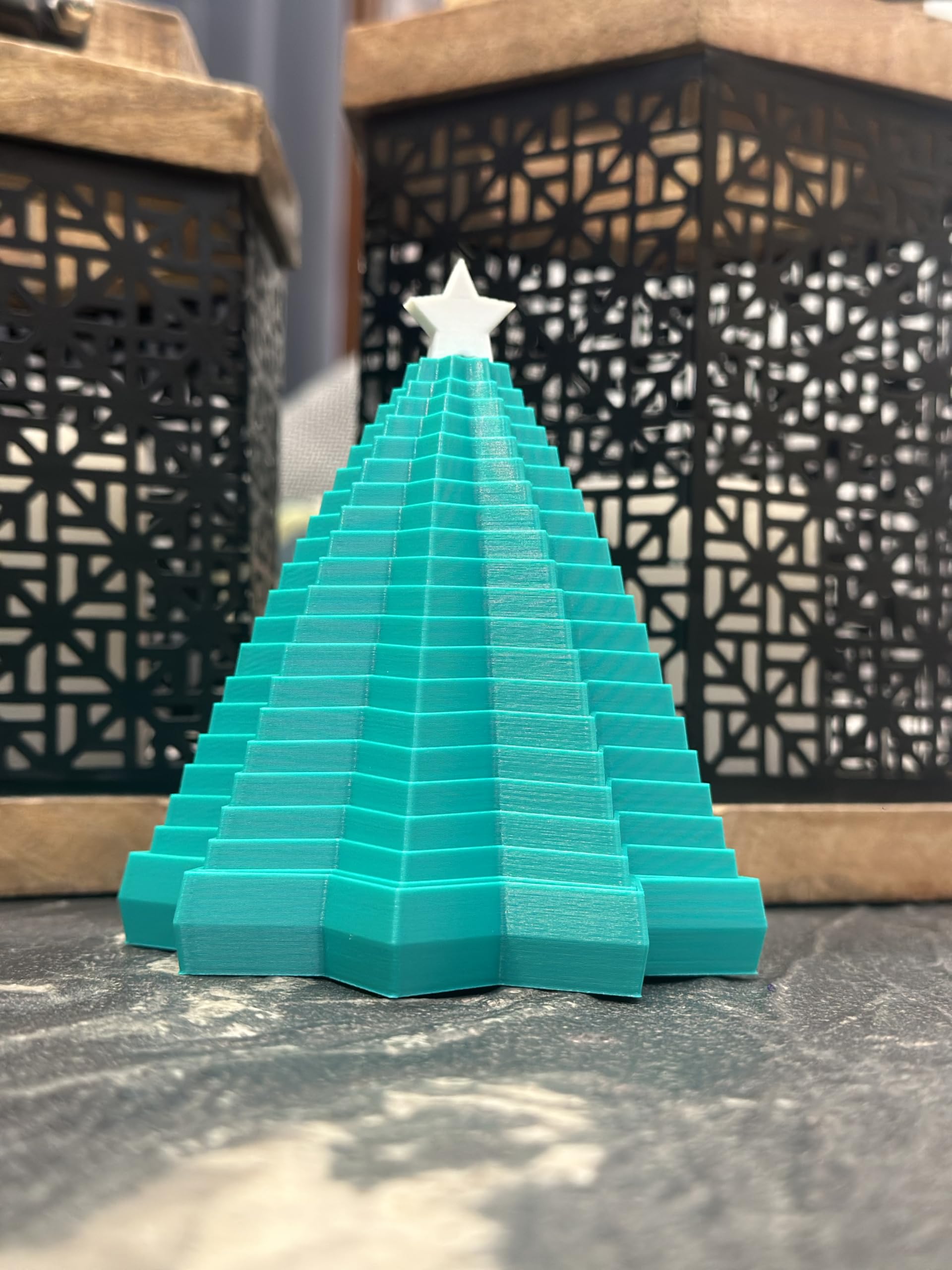 Fidget Christmas Tree,Unique Fidget, Green PLA Material, Unique Geometric Design with Satisfying Sound,Made with 100% Biodegradable pla 2