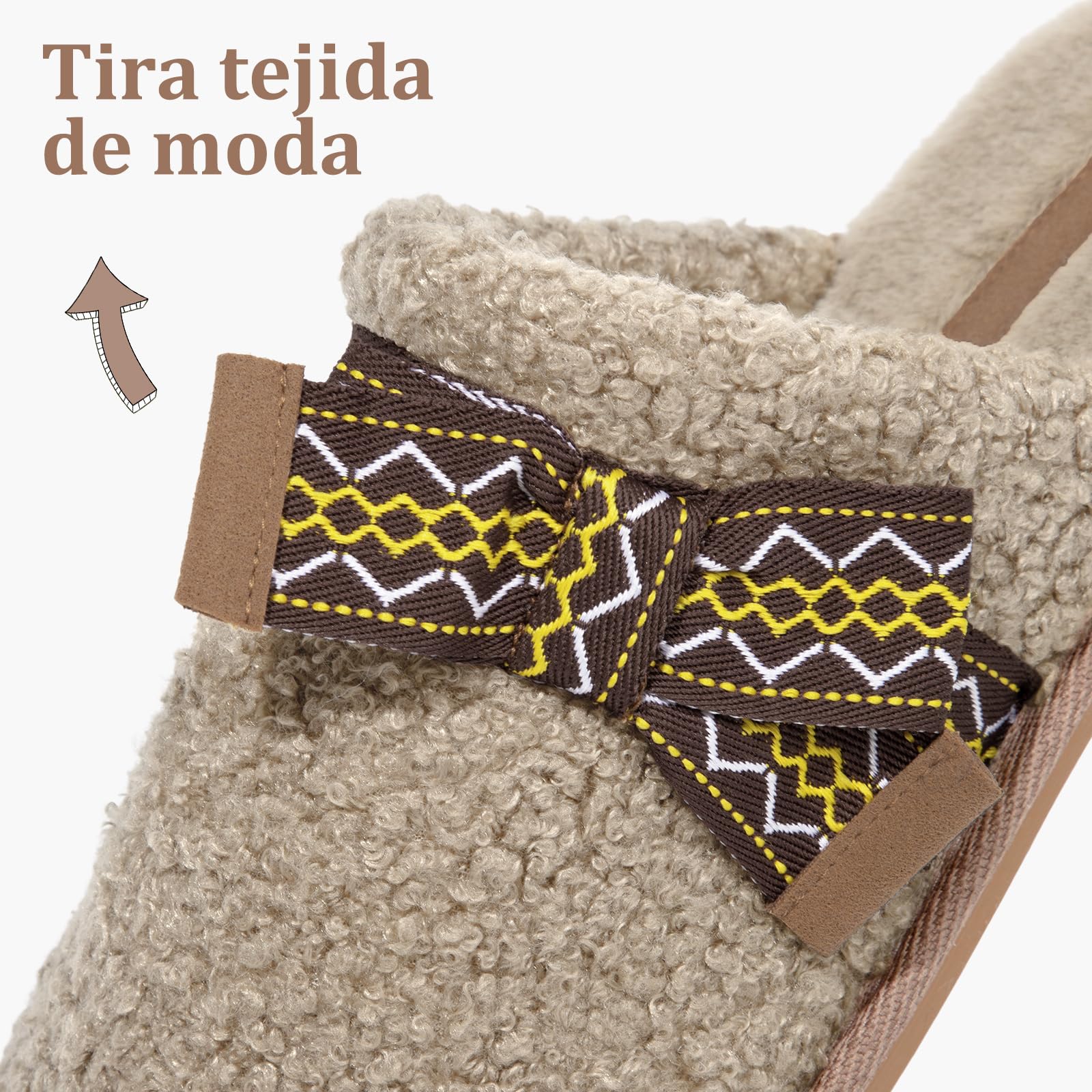 Wostock Ciabatte Donna Invernali Pantofole Donna Invernali Memory Foam Antiscivolo Comode per Ragazze per Interni ed Esterni