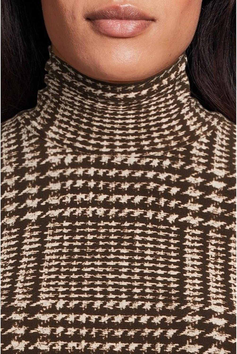 Norma Kamali Womens Long Sleeve Turtleneck Pickleball Dress - Image 4