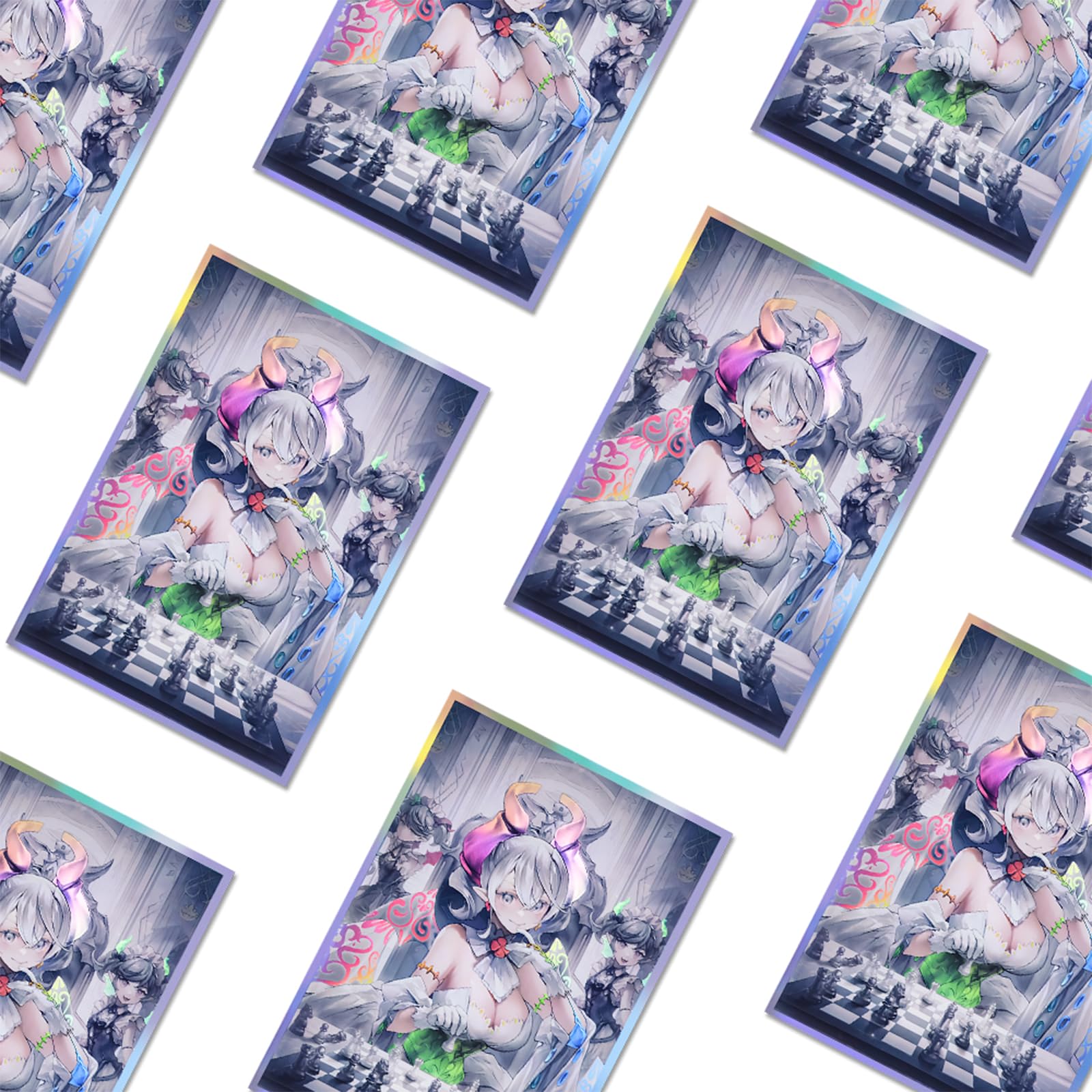 60 PCS Card Sleeves, 67x92 mm HD Anime Card Sleeves Trading Card Sleeves Protective Card Sleeves, Perfect for MTG/TCG/PTCG (Labrynth) - Image 4