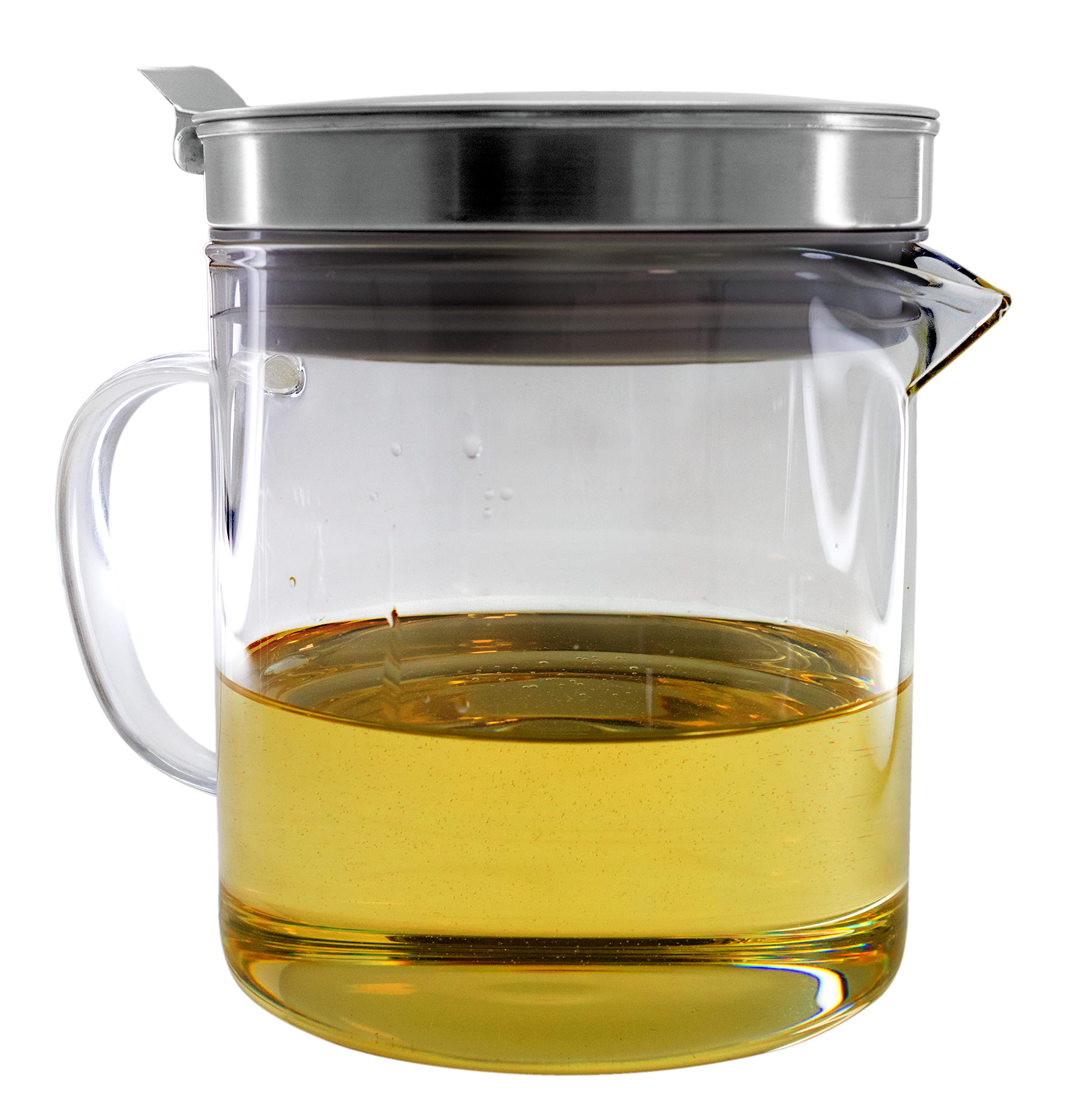 Nerthus FIH 942 grasera cristal con filtro 500 ml aceite pescado cocina reutilizable