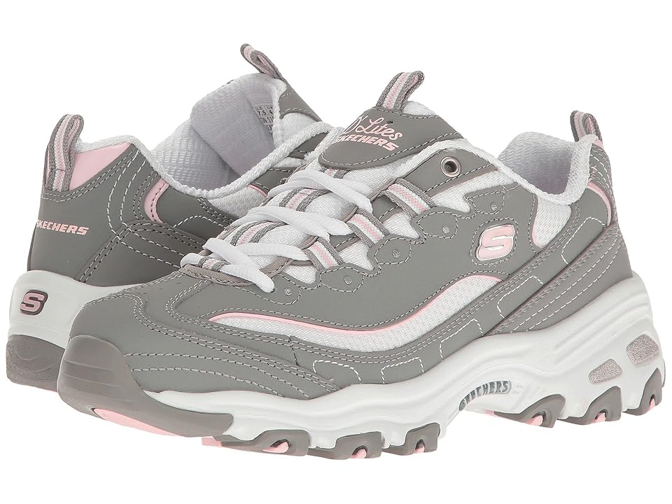 

SKECHERS D'Lites - Biggest Fan (Gray/White) Women's Shoes