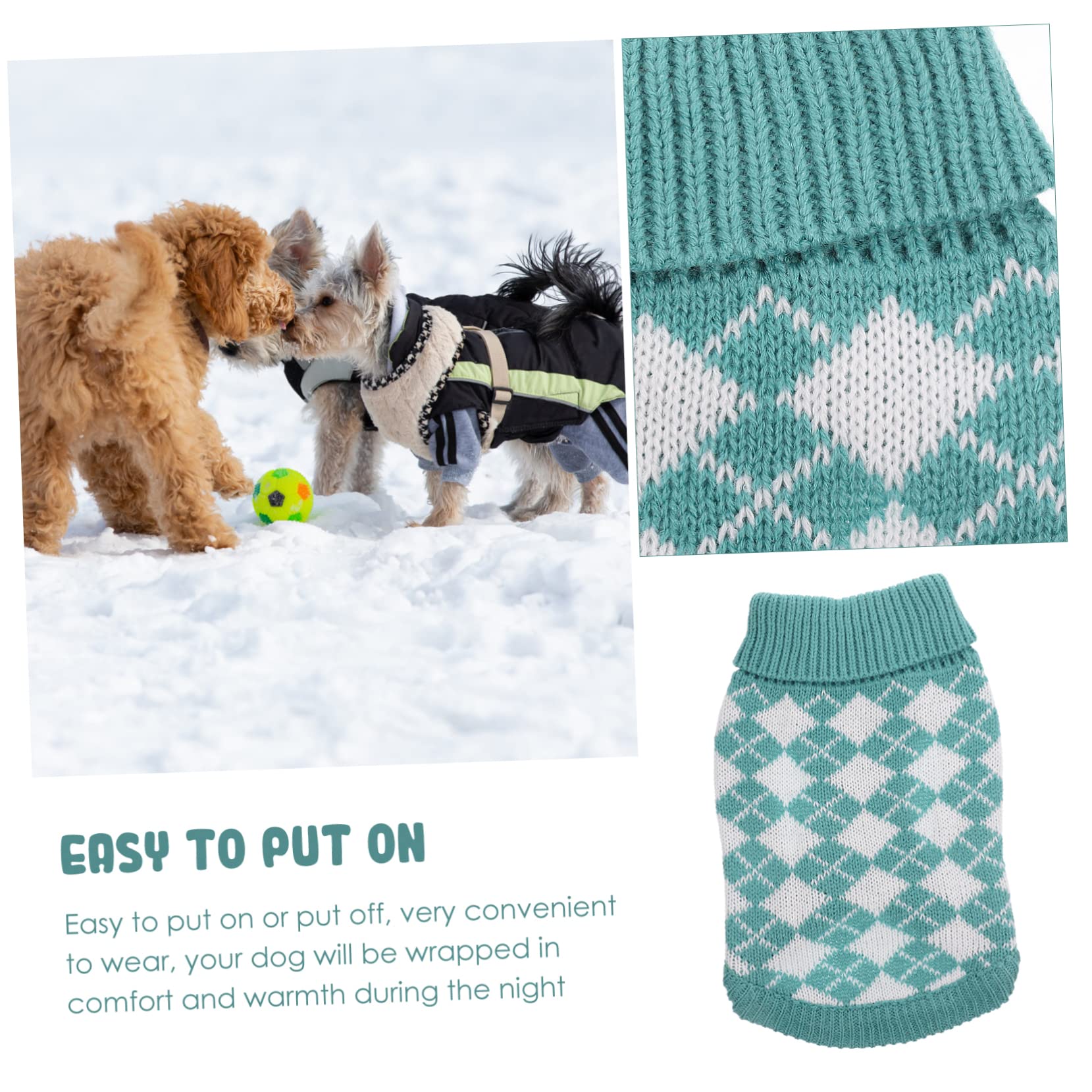 PRETYZOOM 3pièces Pull pour Chien Doux Et Chaud Vêtement Automne-Hiver pour Animaux Style Élégant pour Petite Et Confortable Et Respirant