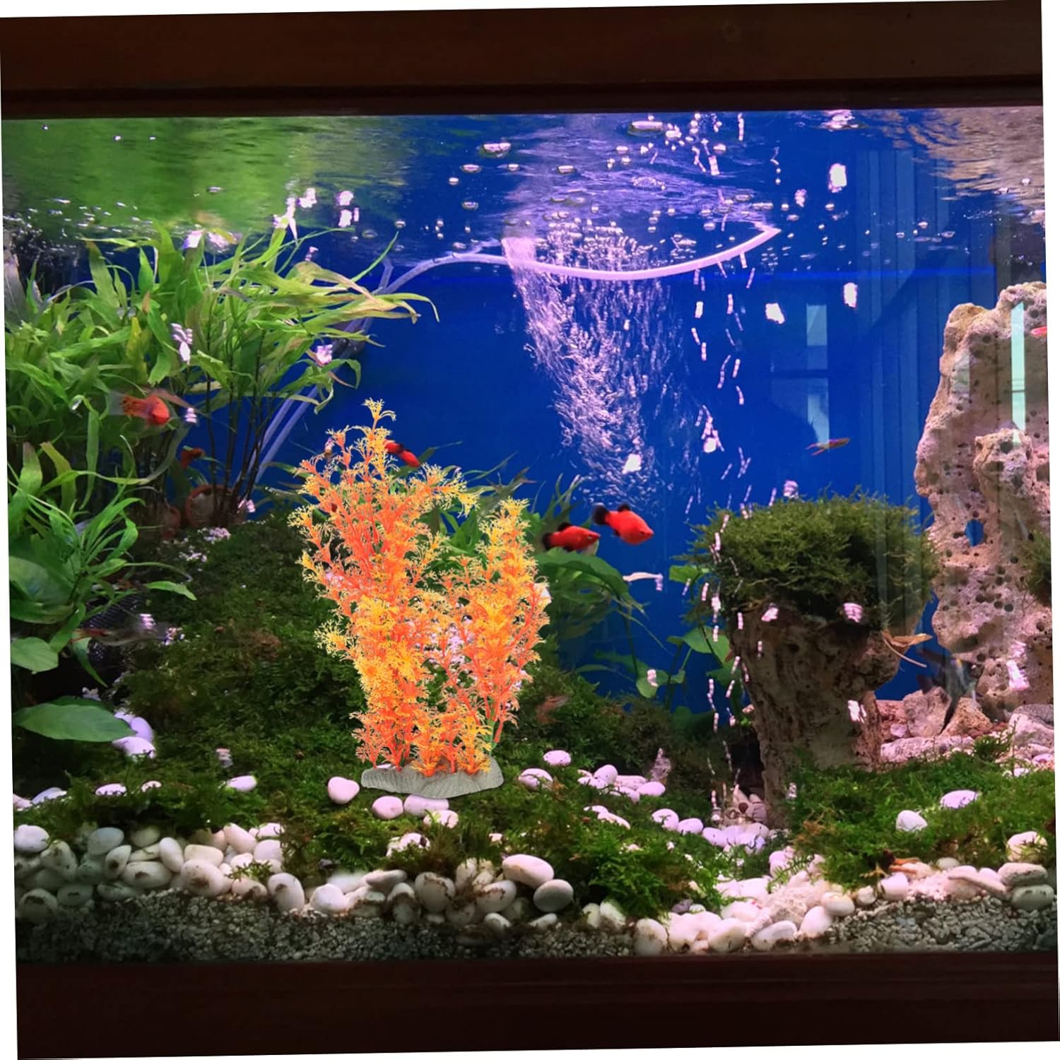 BESPORTBLE 5pcs Decorative Aquarium Grass Lifelike Artificial Plant for Home Tank Realistic Fish Tank Decor Easy-Care Landscape Grass for Office Home Aquariums