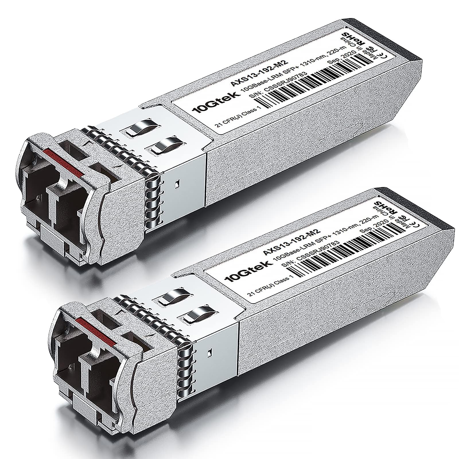 10Gtek 10GBase-SR SFP+ LC Transceiver, 10G 850nm Multimode SFP Module, up to 300 Meters, for Cisco SFP-10G-SR, Meraki MA-SFP-10GB-SR, Ubiquiti UniFi UF-MM-10G, Fortinet, Mikrotik and More, Pack of 4 — Amazon image 25