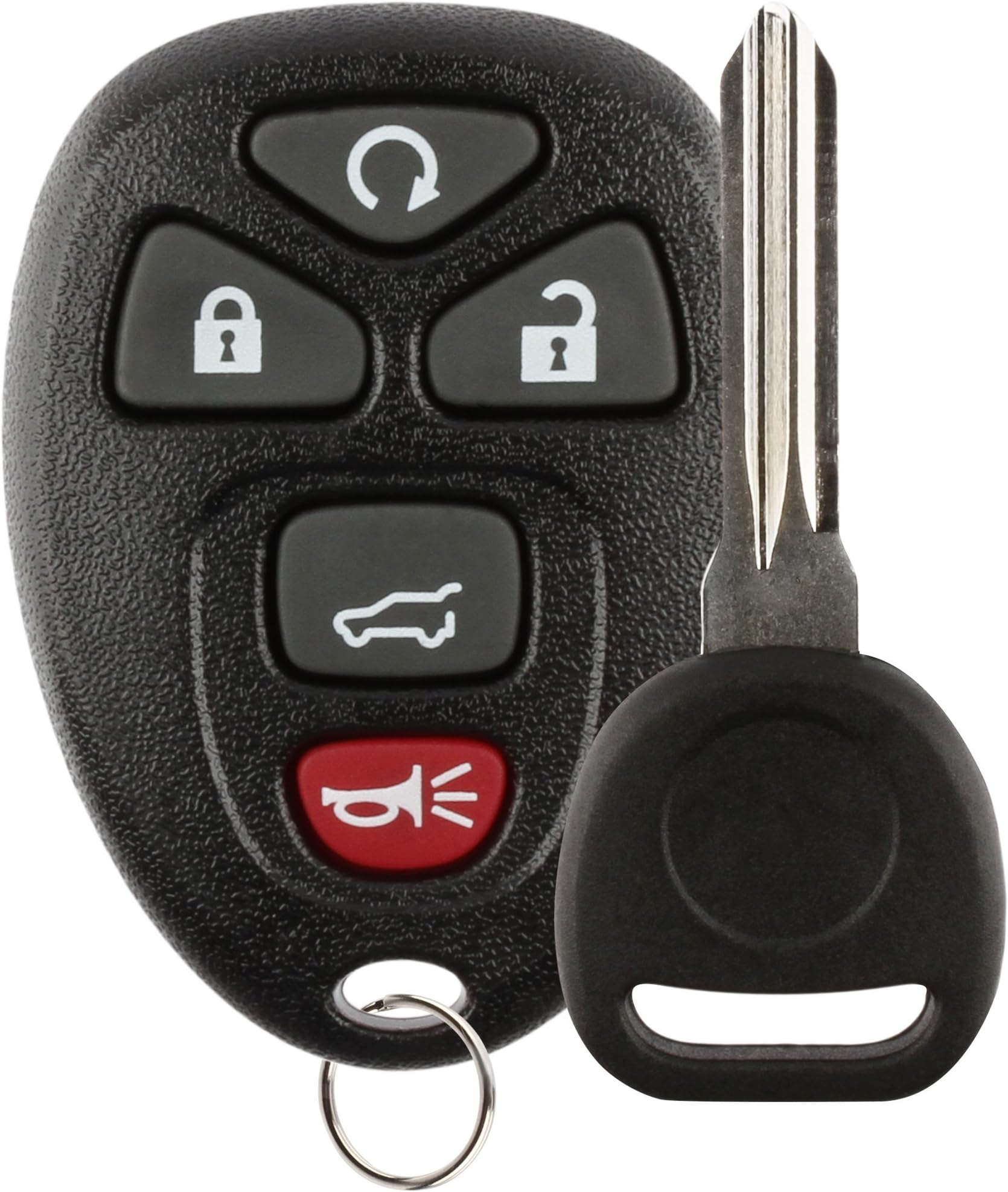 Replacement Key Fob Car Remote and Uncut Transponder Key Compatible with 15913415, 25839476, ID 46