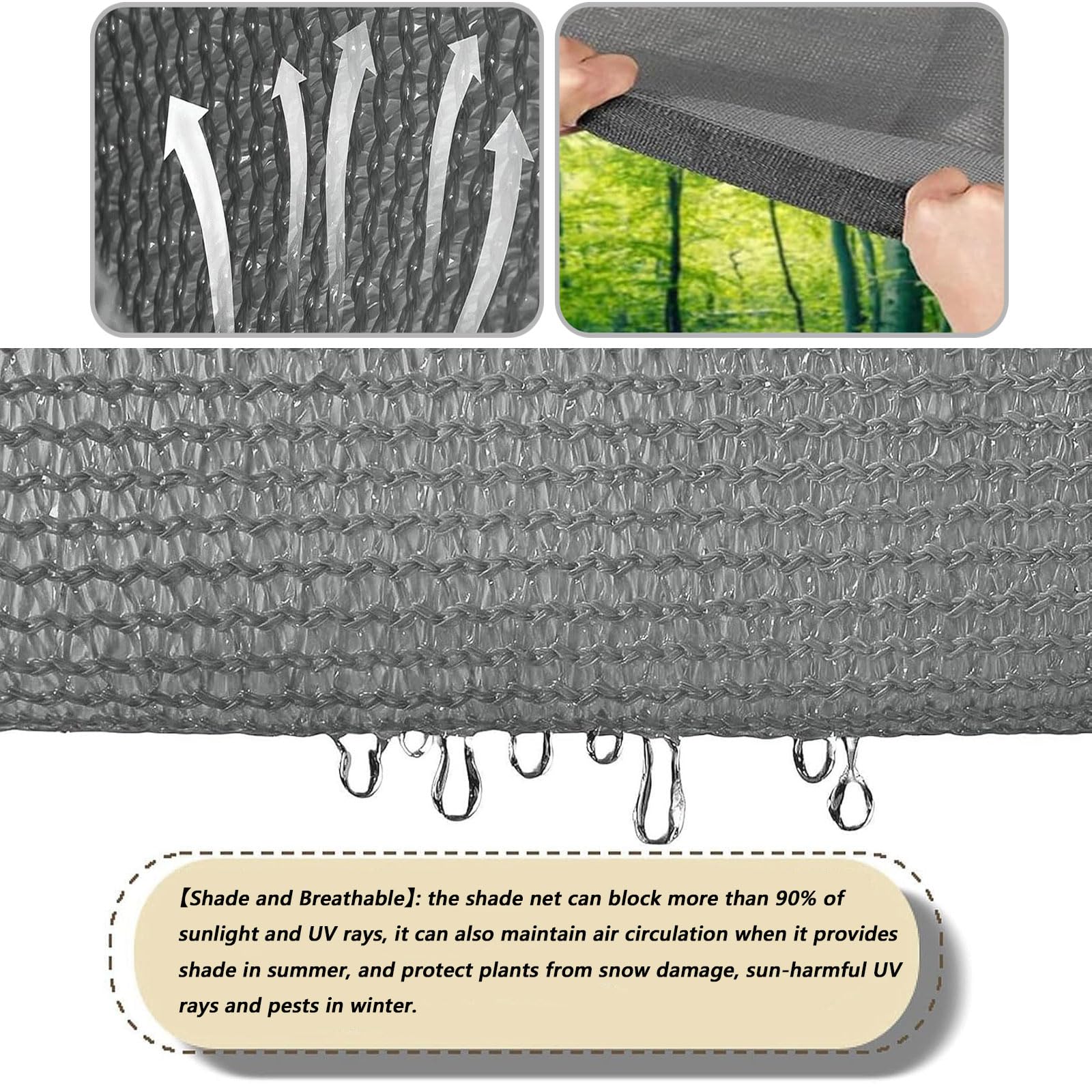 Red de Plástico, Malla de Ocultación 90 x 860 cm Protección de Privacidad HDPE Anti-UV Valla Privacidad, Pantalla Opaca Fácil de Montar, Ligera para Jardín Balcón Terraza, Verde Oscuro