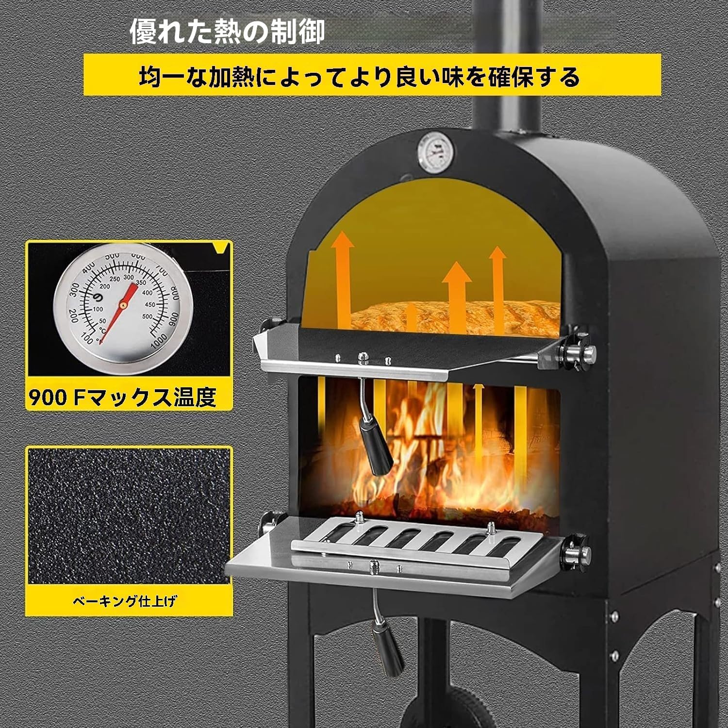 Amazon.co.jp: ピザ窯、ピザ窯 キャンプ、屋外ピザオーブンピザ