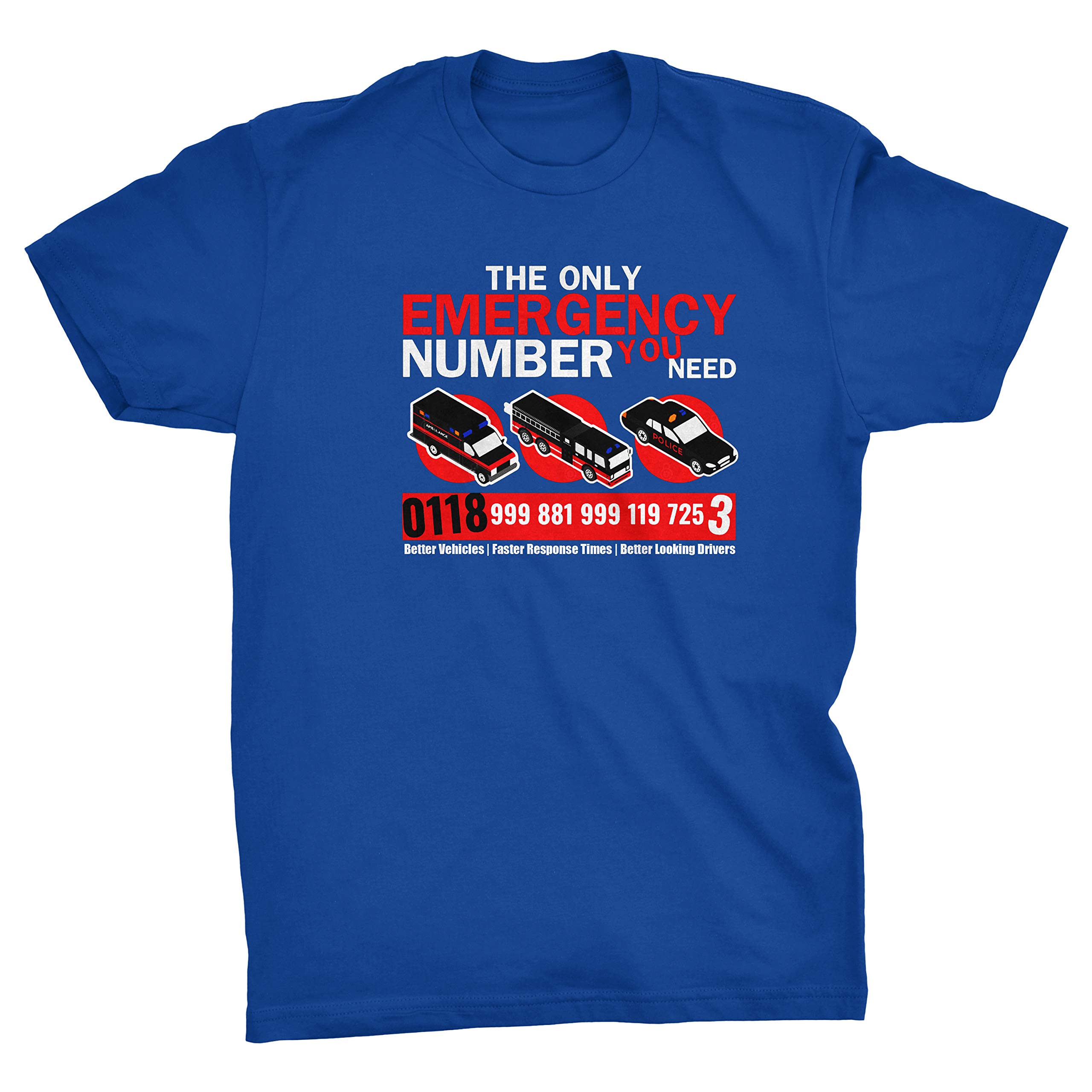 Viper By Gld Products Blau Viper It Crowd Emergency Services Number Funny T-Shirt (Blue, M)