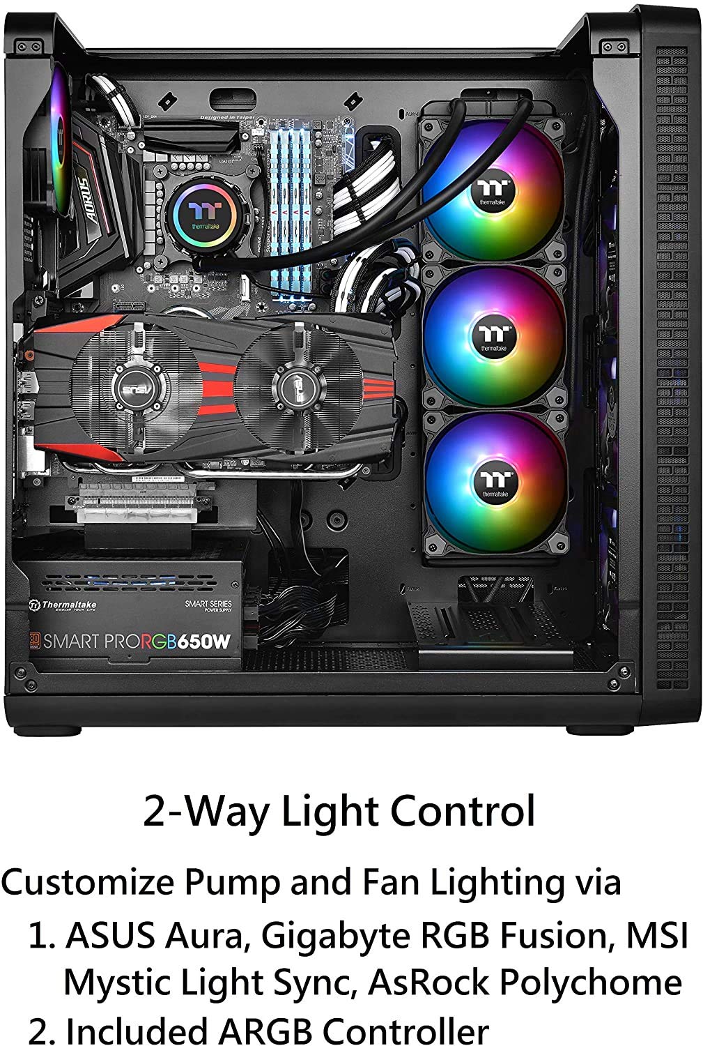 PCパーツ ASUS - Thermaltake Water 3.0 360 ARGB Sync Amazon | Thermaltake Water 3.0 360 ARGB Sync 一体型水冷CPU