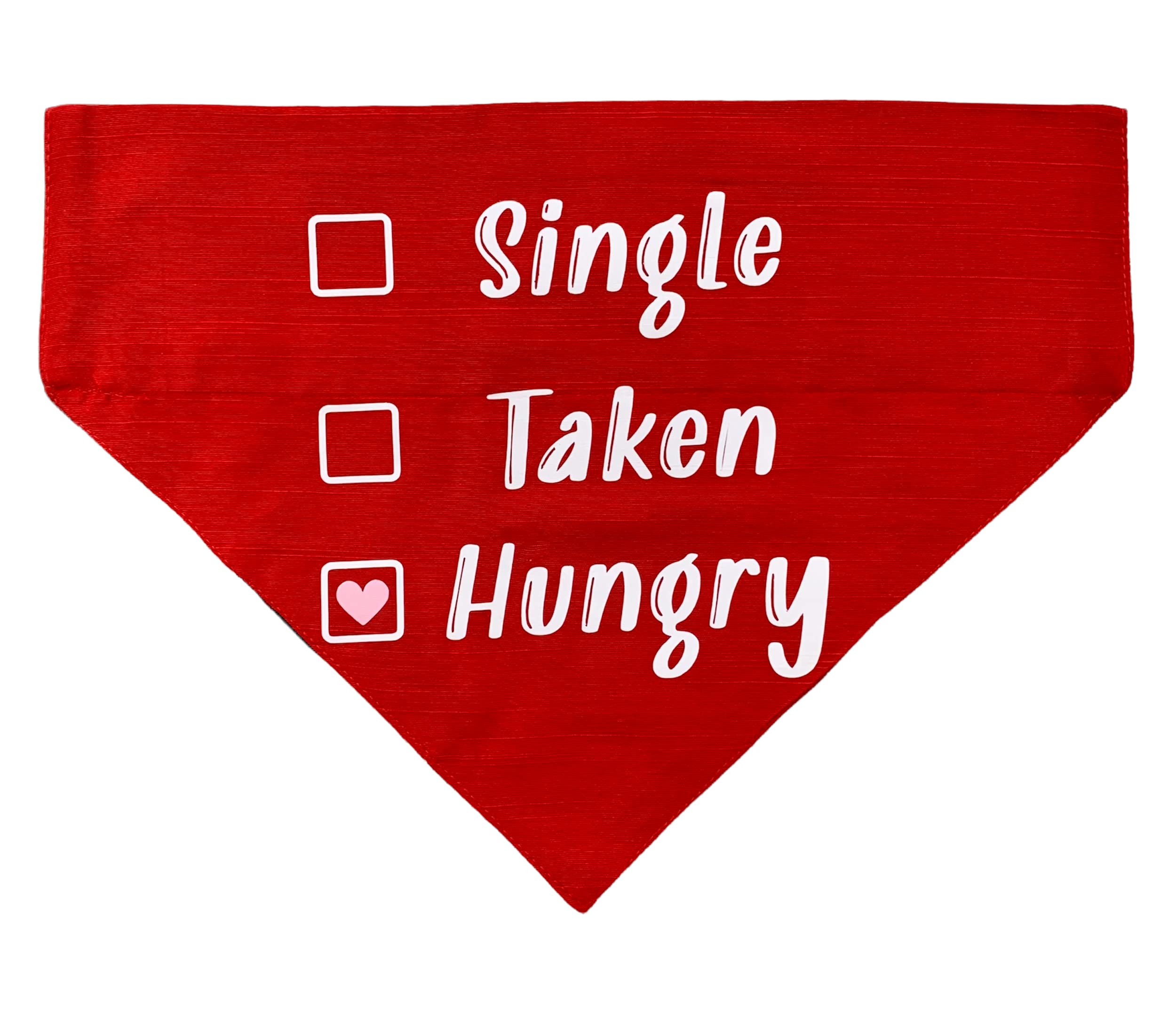 For The Fur Kids Single Taken Hungry Dog Bandana, Quirky Dog Bandana (Red) (B0B9S38BQR) Amazon Price History, Amazon Price Tracker