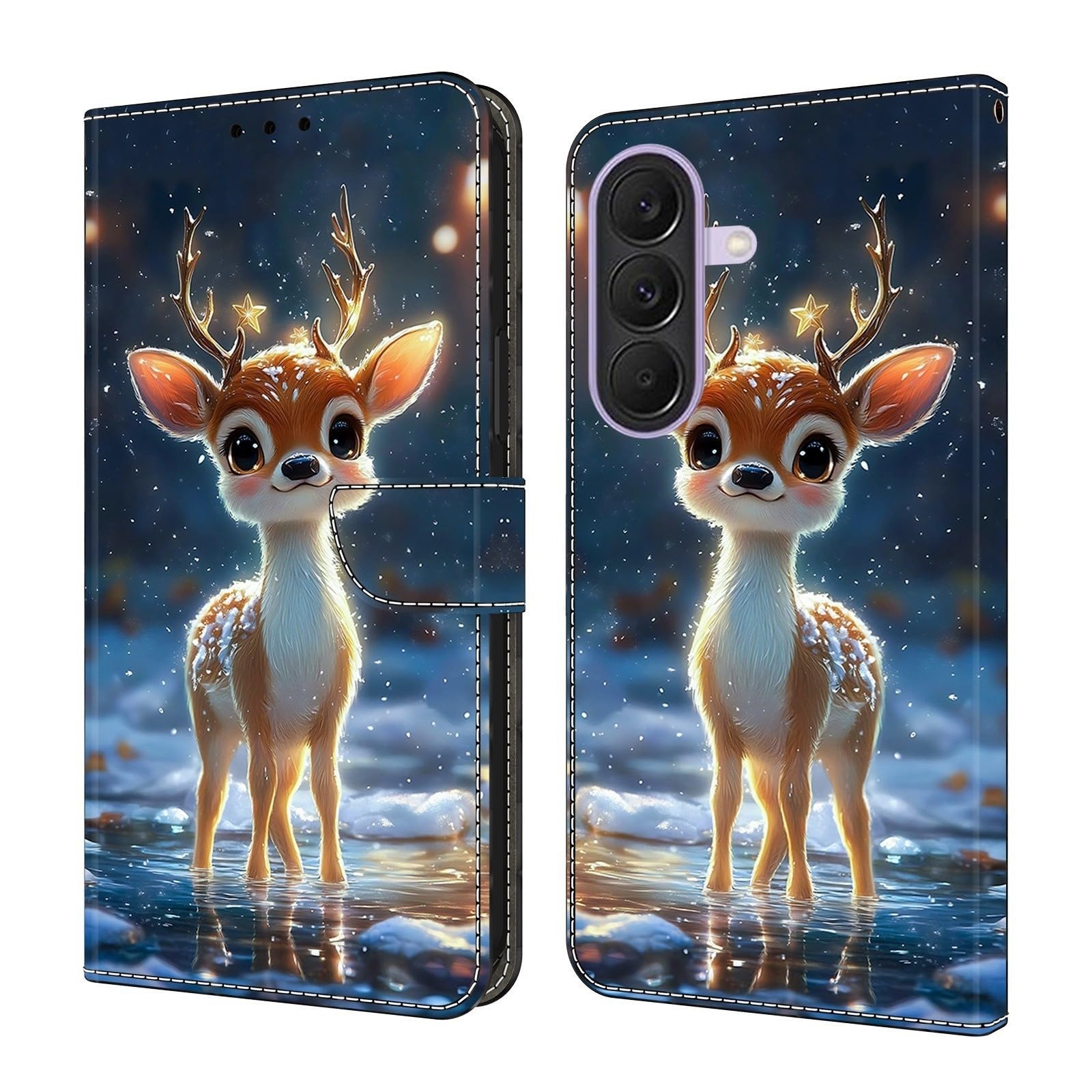 Étui portefeuille Galaxy Note 20 Ultra motif cerf étoilé