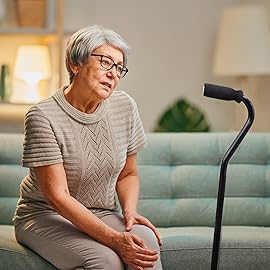 Timtin 4 Pieces Foam Cane Handle Grip Replacement Offset Walking Hand Foam Handle for Bicycle Handlebars Walking Cane Accessories 4.53 x 0.98 x 0.98 Inch, Black