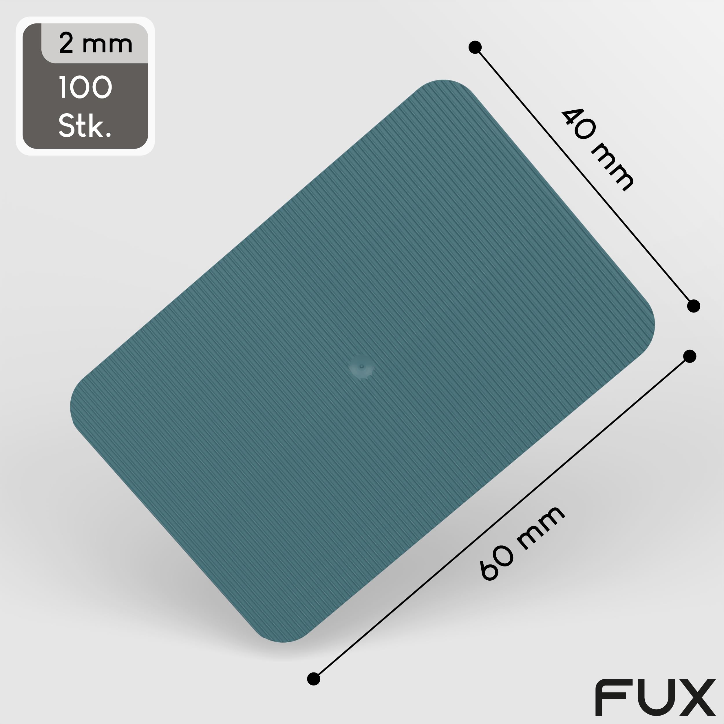 FUX 1000 stuks Afstandhouders 100mm x 24mm x 1mm-6mm | Gemaakt in Duitsland | Onderlegplaten, afstandhouders van kunststof, afstandhouders (dikte: 3mm