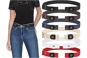 Suosdey Belt for Women - Invisible Stretch Belt for Jeans, No Buckle or Hassle