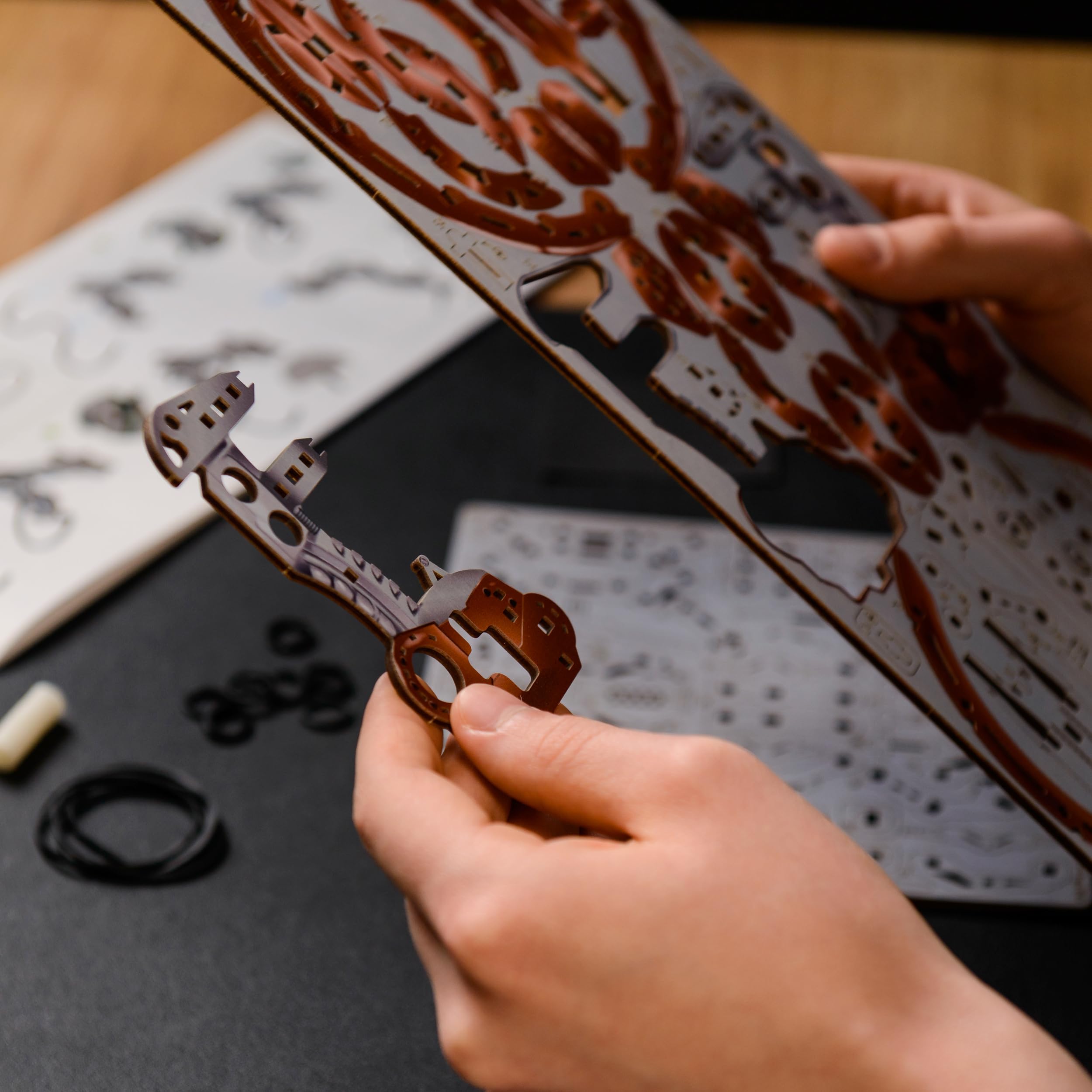 UGEARS Star Wars Droideka - puzzle 3d in legno, modellismo da costruire adulti, modellini auto, rompicapo adulti, puzzle di legno, costruzioni, Puzzle Star Wars Regalo Costruzioni Meccaniche