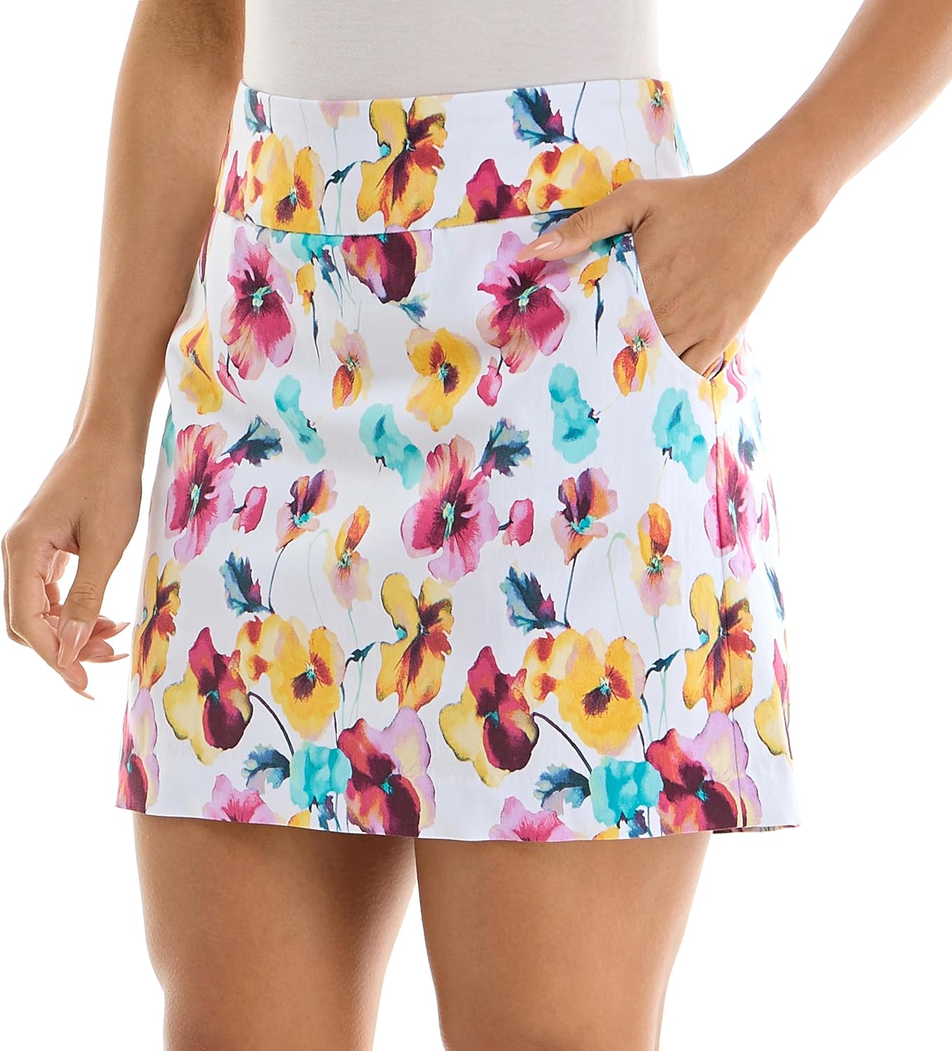 Zac & Rachel Women's New Millennium Printed Pull-on Skort
