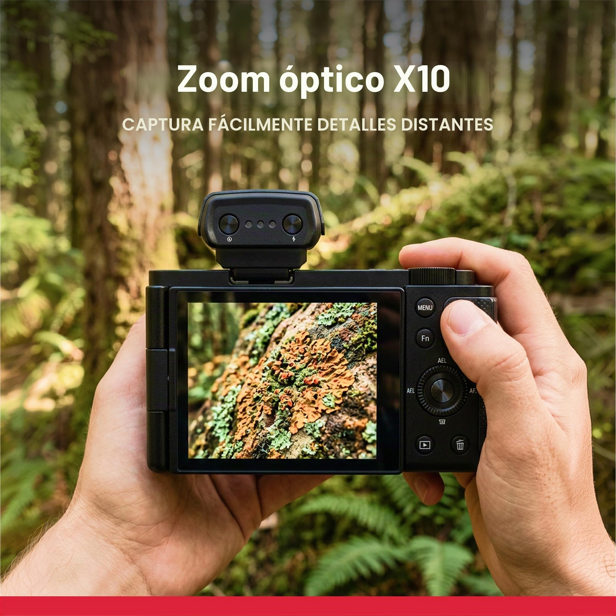 AgfaPhoto - Cámara Compacta Digital - Realishot C130 - Vídeo 4K - Zoom Óptico 10X - Pantalla Articulada 2,8" - Wi-Fi & Estabilización - Ideal para Vlogging y Fotografía Creativa