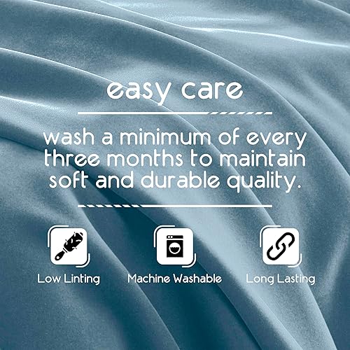 Miniatura 8 de Vellux 1B07056 Cobija original de núcleo aislante estilo hotel, sólida, lavable a máquina, suave, acogedora, cálida, térmica, duradera, amigable