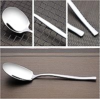 Vista 2 de 8 cucharas grandes para servir, cucharas de acero inoxidable para servir bufé