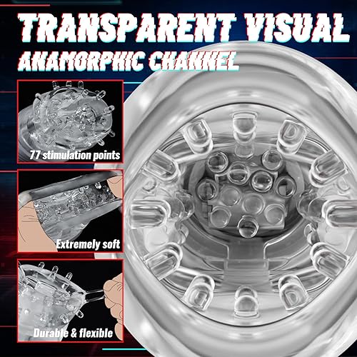 Miniatura 6 de Ulovime Masturbador masculino automático oral masculino, juguete sexual masculino, 3 motores, 5 mordedores y 8 vibradores de pene, vibrador de