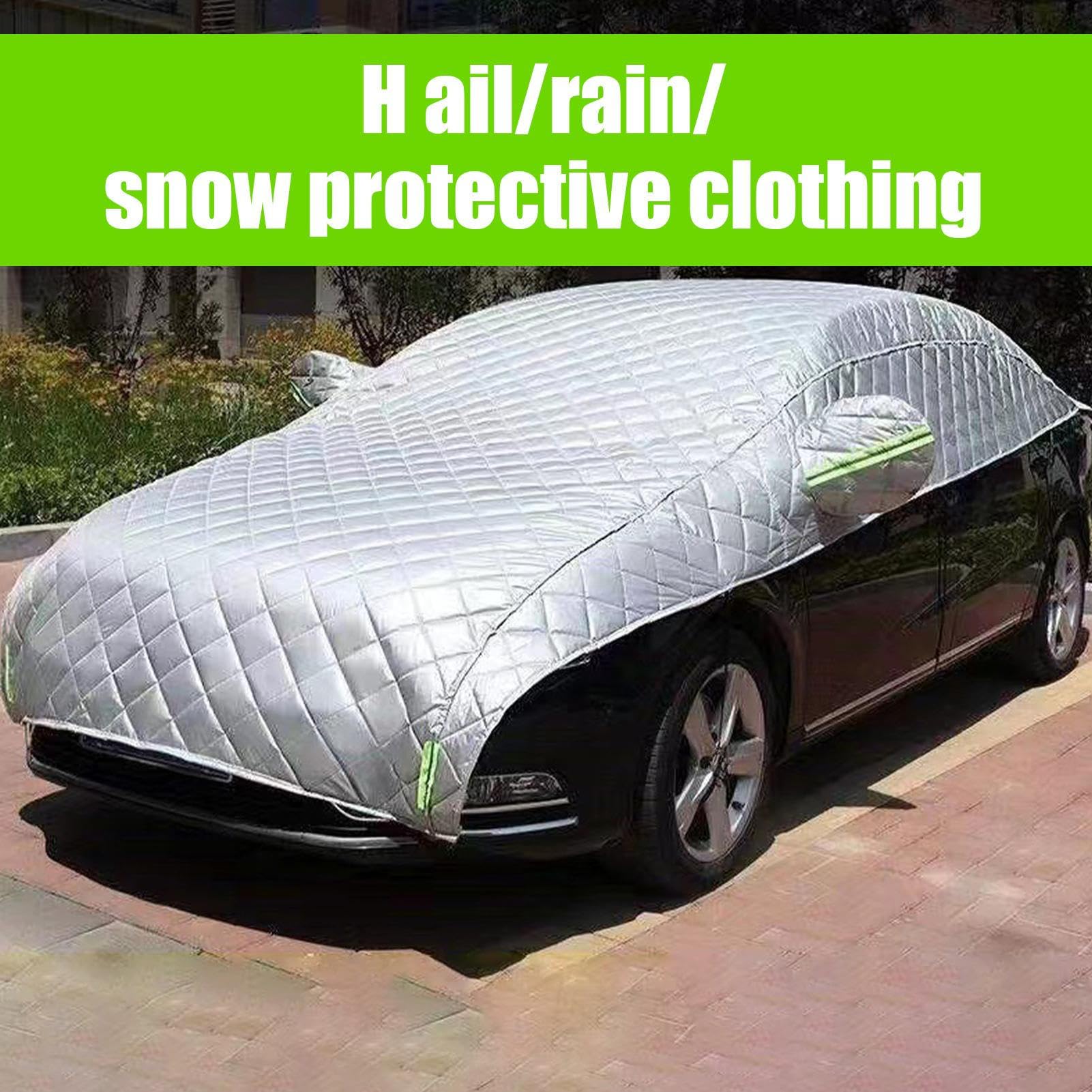 Copertura Neve Auto Protezione Spessa Regolabile da Ghiaccio e Brina | Copertura Completa per Auto Resistente alle Intemperie Parasole Universale Invernale Antipolvere per Berline, SUV e Furgoni