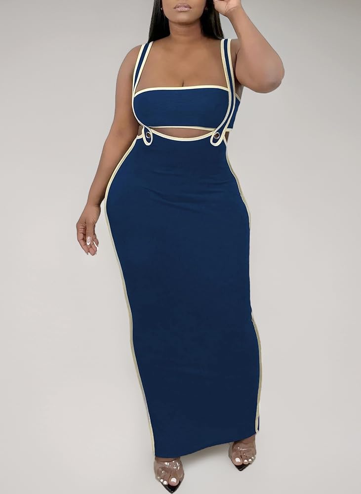 Miiyana Women 2 Piece Outfit Crop Top Sexy Bodycon Dresses Maxi Skirt Sets Holiday Jumpsuits Club Outfits, blue : Amazon.de Miiyana Women 2 Piece Outfit Crop Top Sexy Bodycon Dresses Maxi Skirt Sets Holiday Jumpsuits Club Outfits, blue : Amazon.de